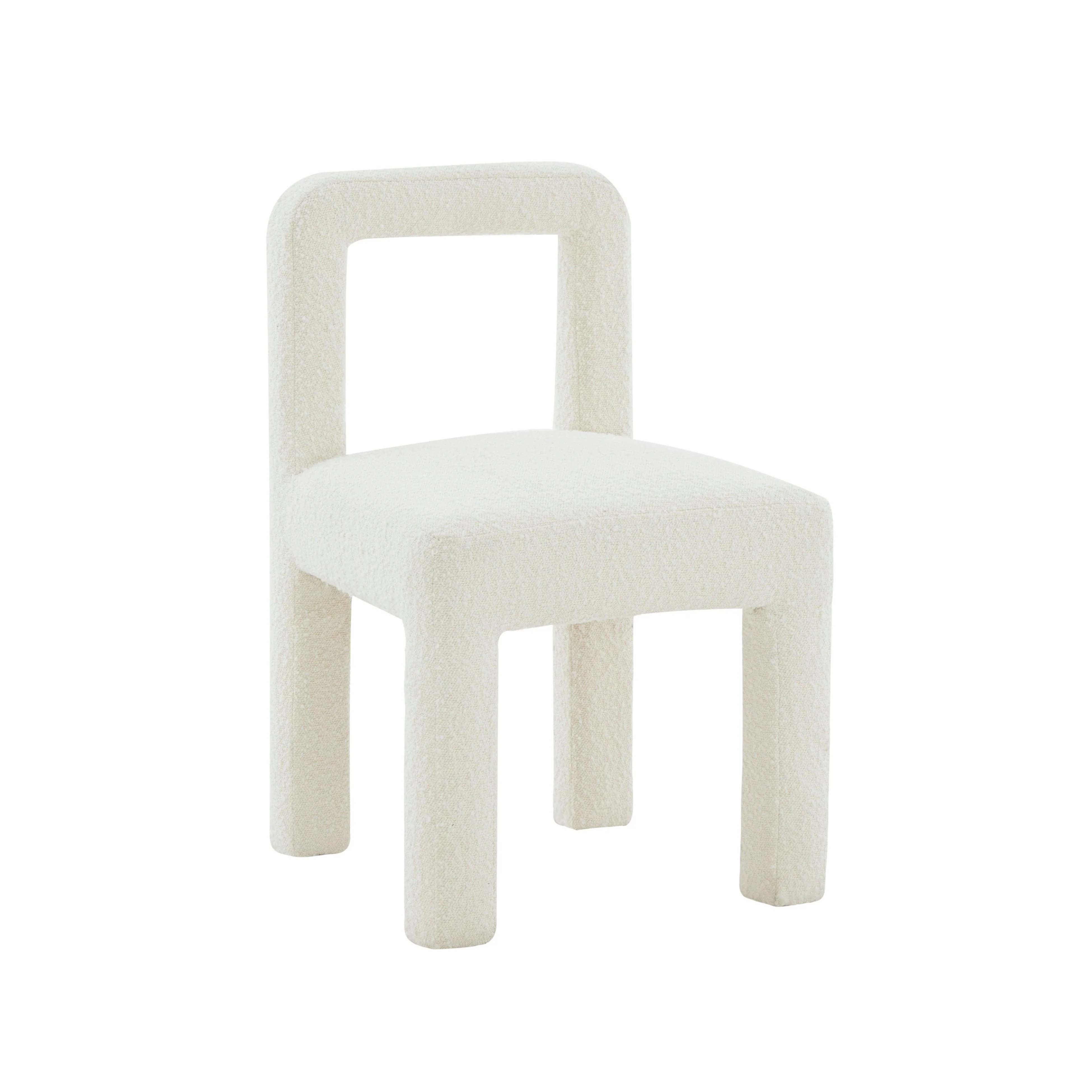 Hazel Cream Boucle Dining Chair - Frankwebs