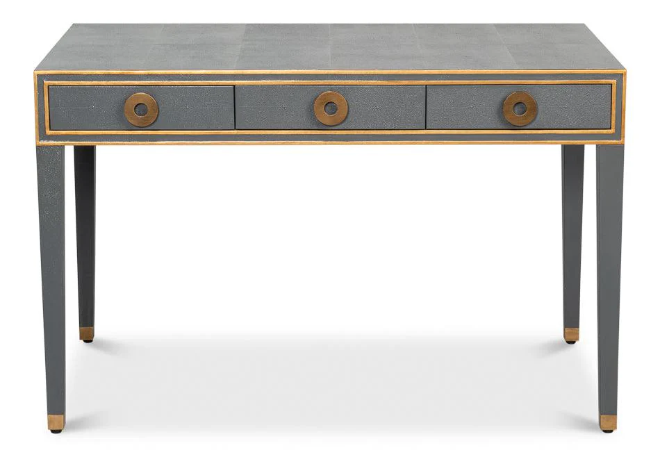 Gabriella Shagreen Desk/Table - Grey - Frankwebs