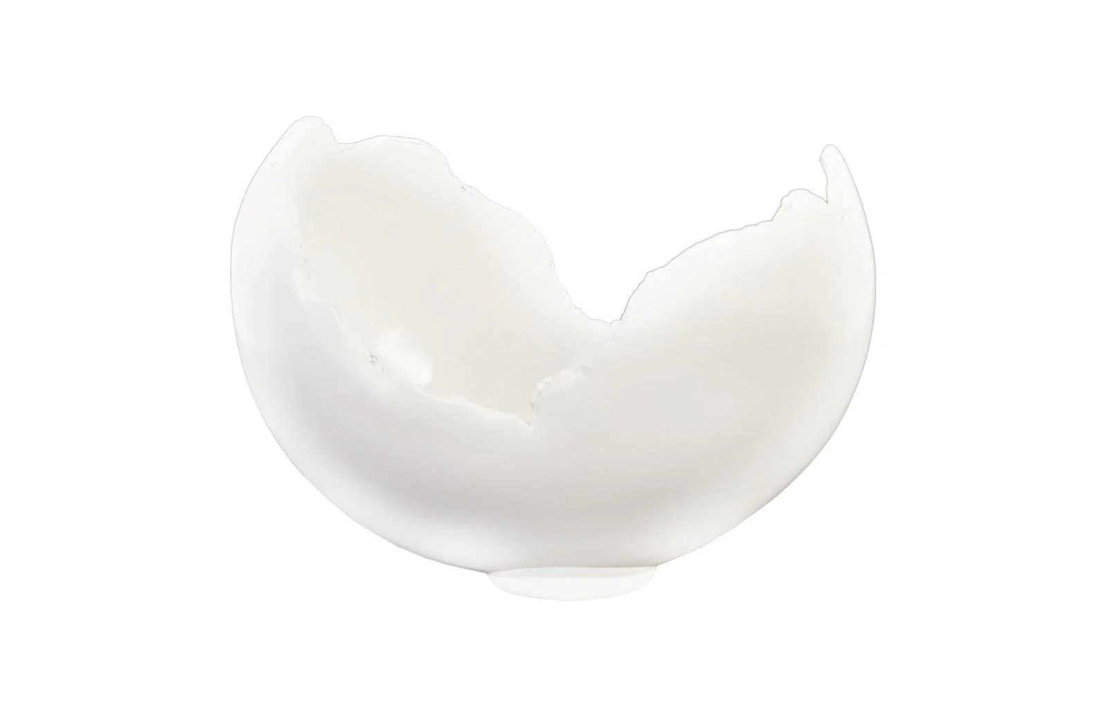 Burled Bowl, Glossy White - Frankwebs
