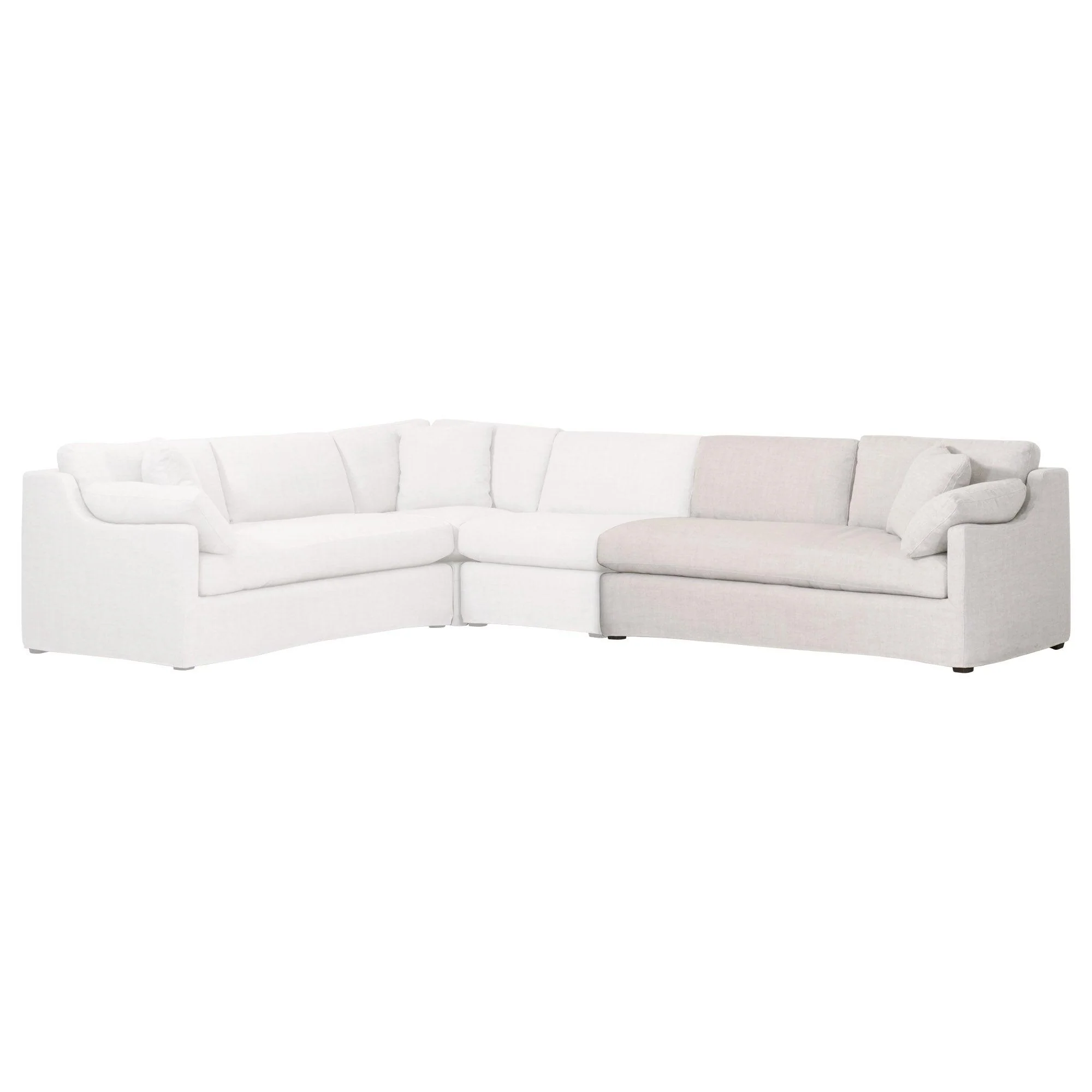 Lena Modular Slipcover 2-Seat Right Slope Arm Sofa - Frankwebs