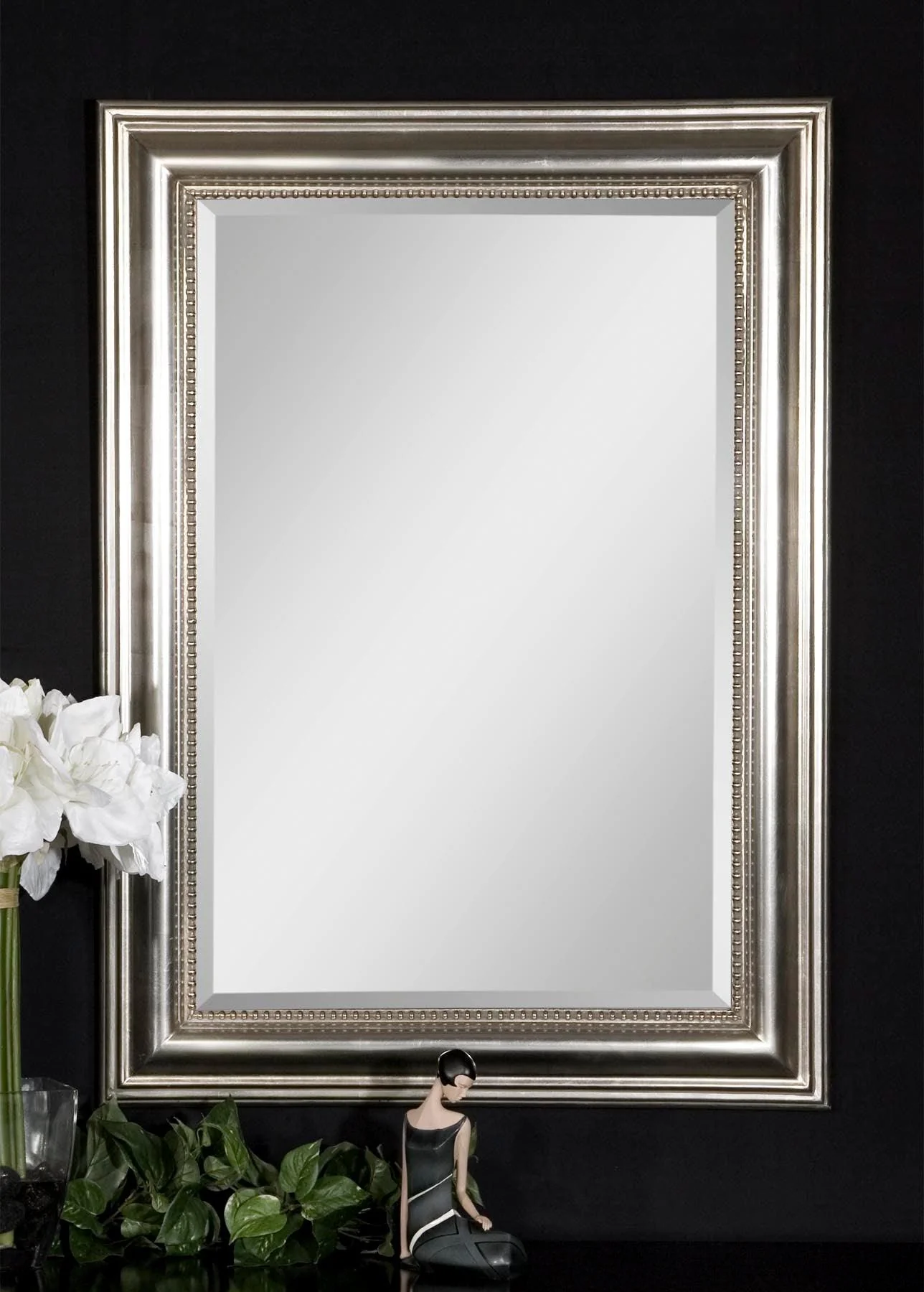 STUART SILVER BEADED MIRROR - Frankwebs