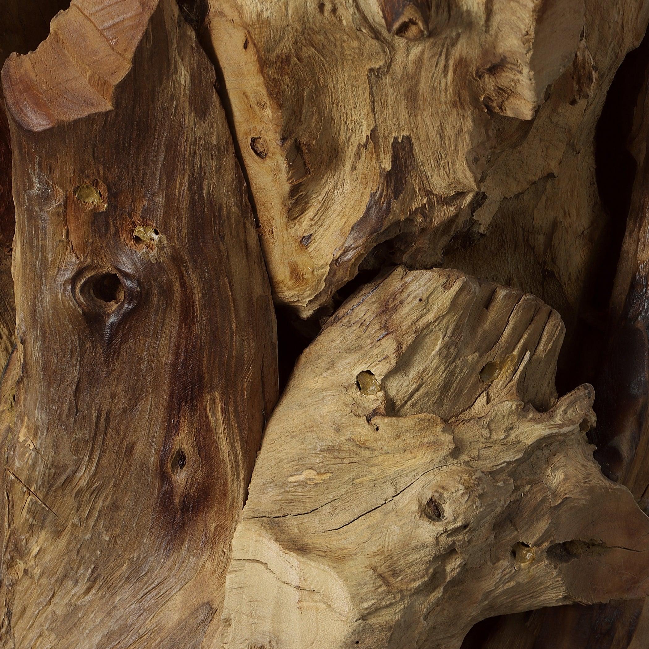 Driftwood Glass Top Large Coffee Table - Frankwebs