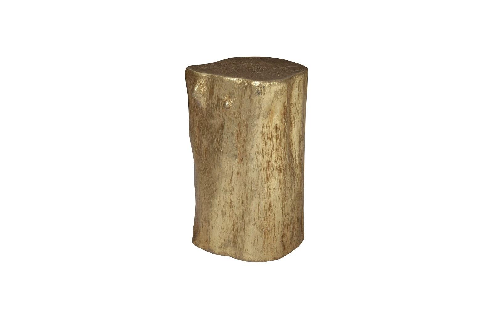 Log Stool, Gold Leaf, SM - Frankwebs