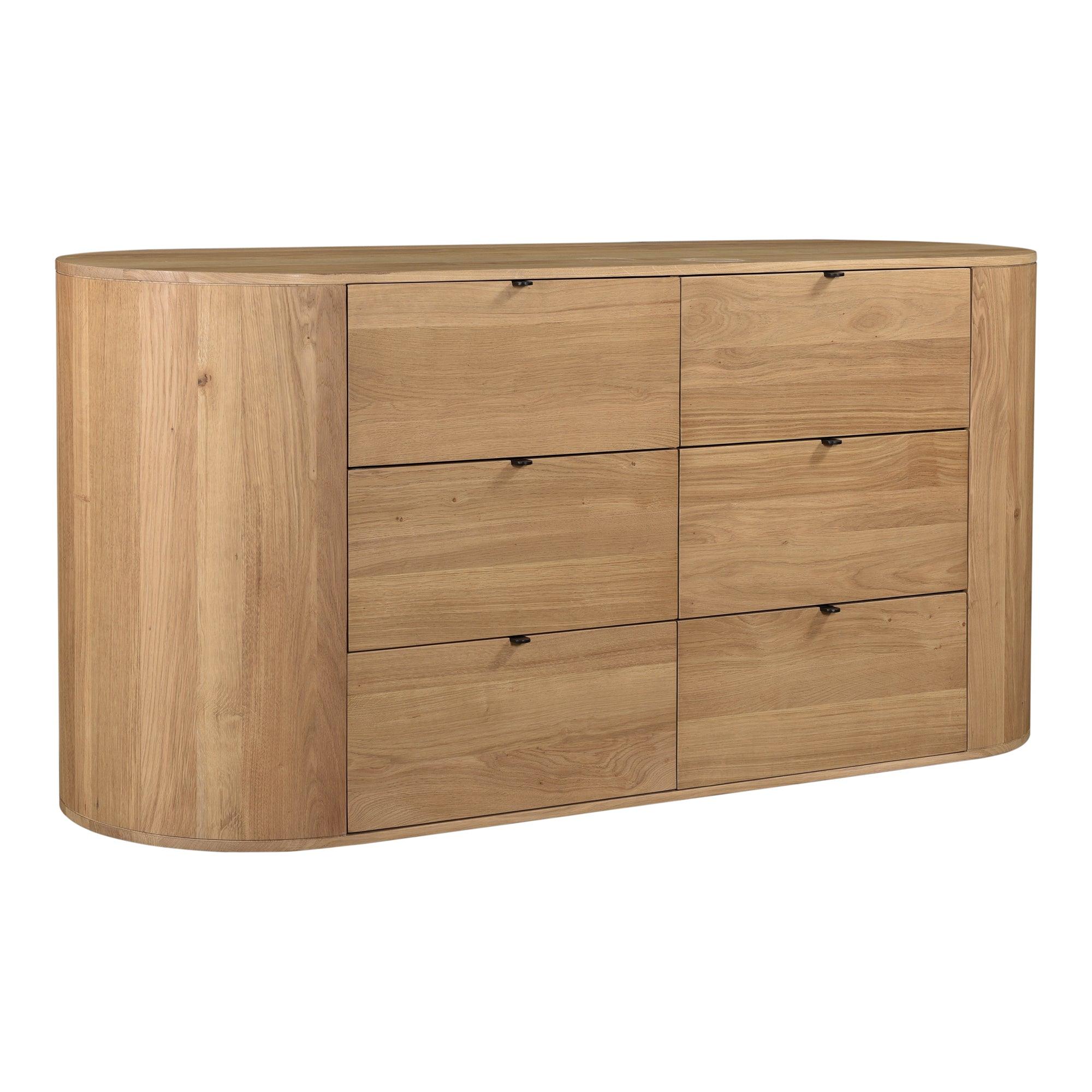 Theo 6 Drawer Dresser Natural - Frankwebs