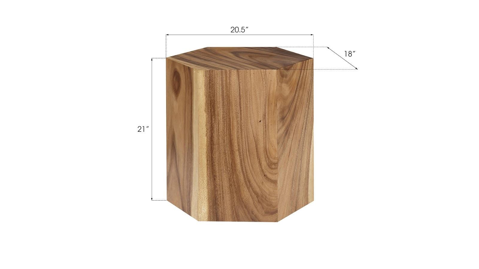 Honeycomb Side Table, Chamcha Wood, MD - Frankwebs