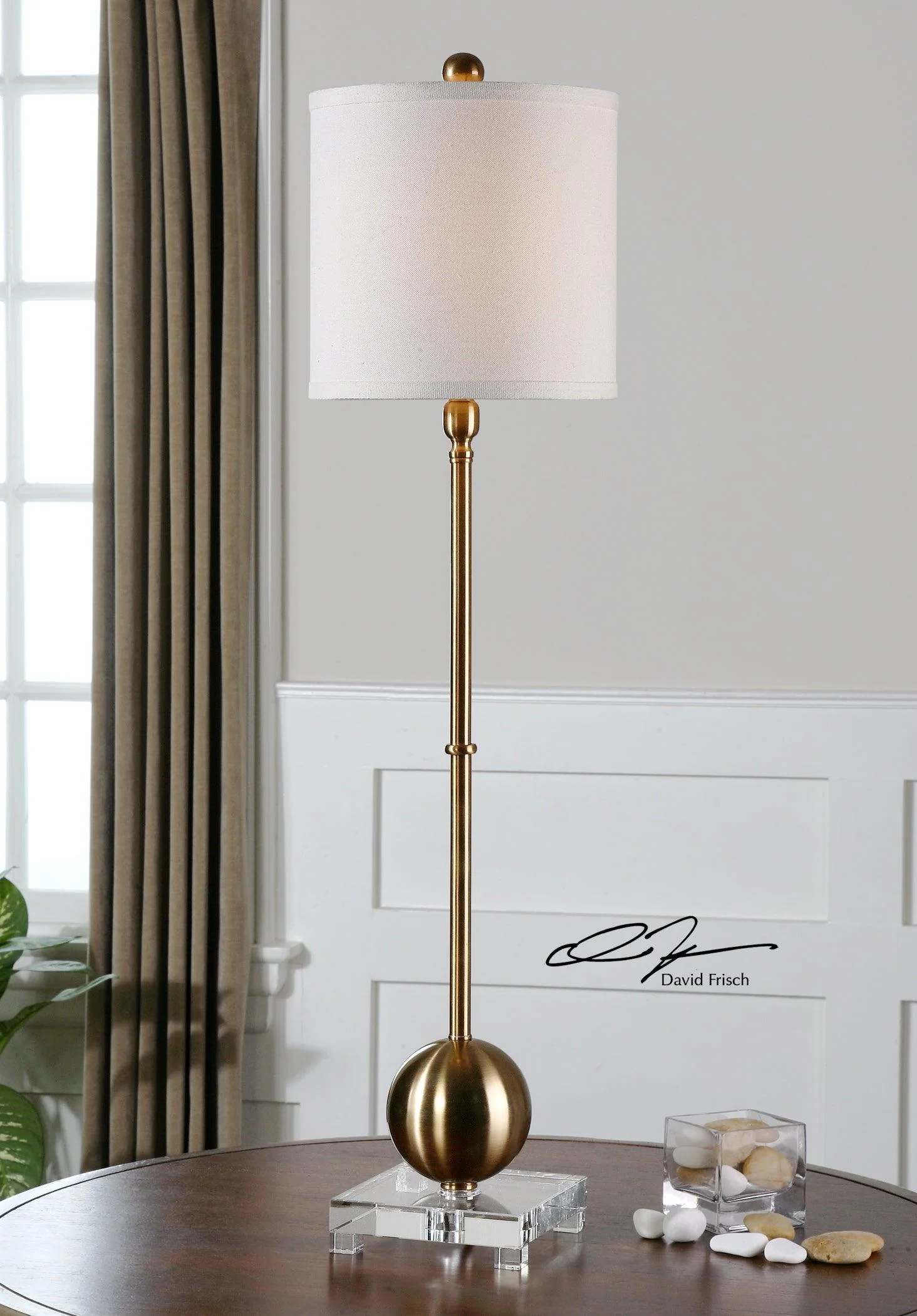 Laton Brass Buffet Lamp - Frankwebs