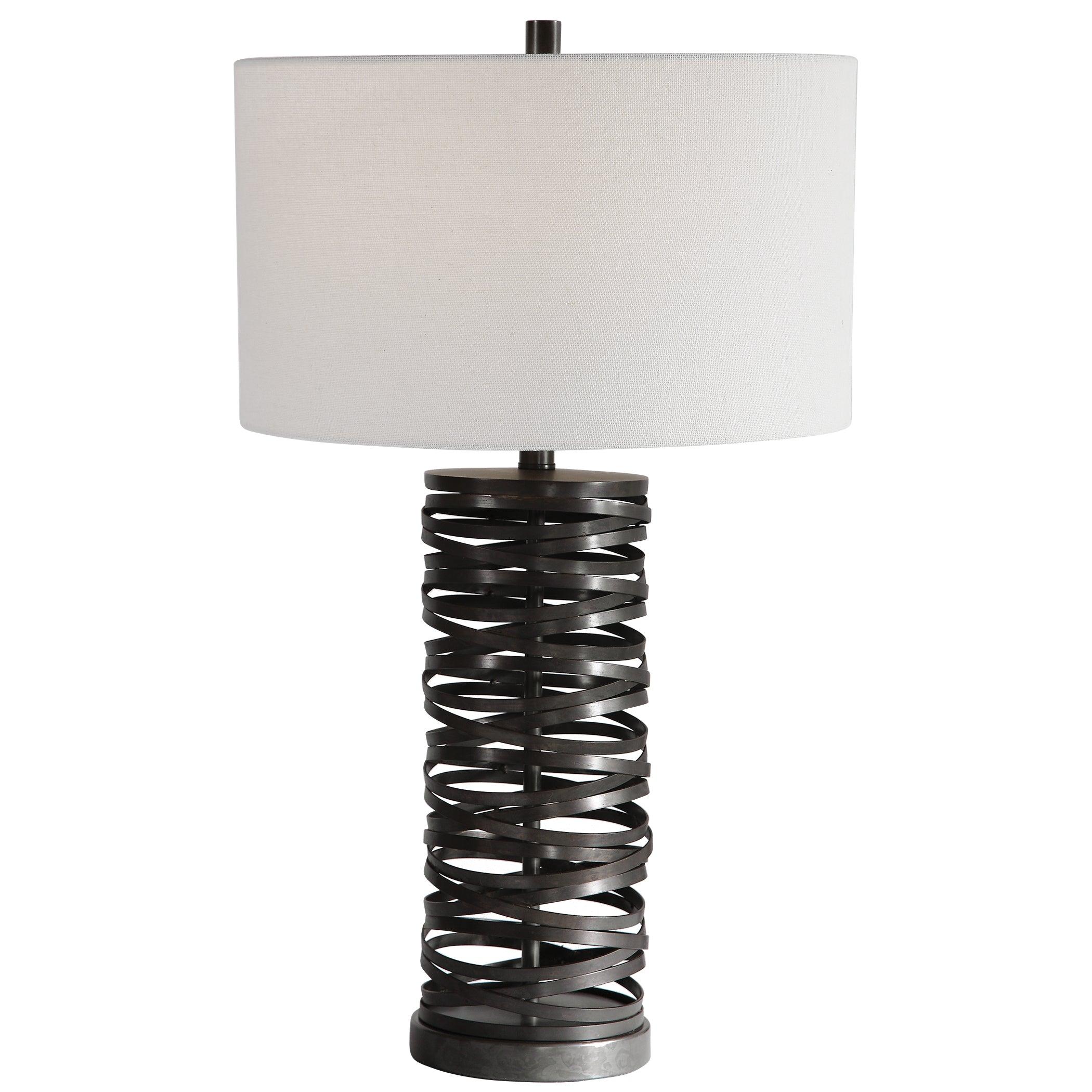 ALITA RUST BLACK TABLE LAMP - Frankwebs