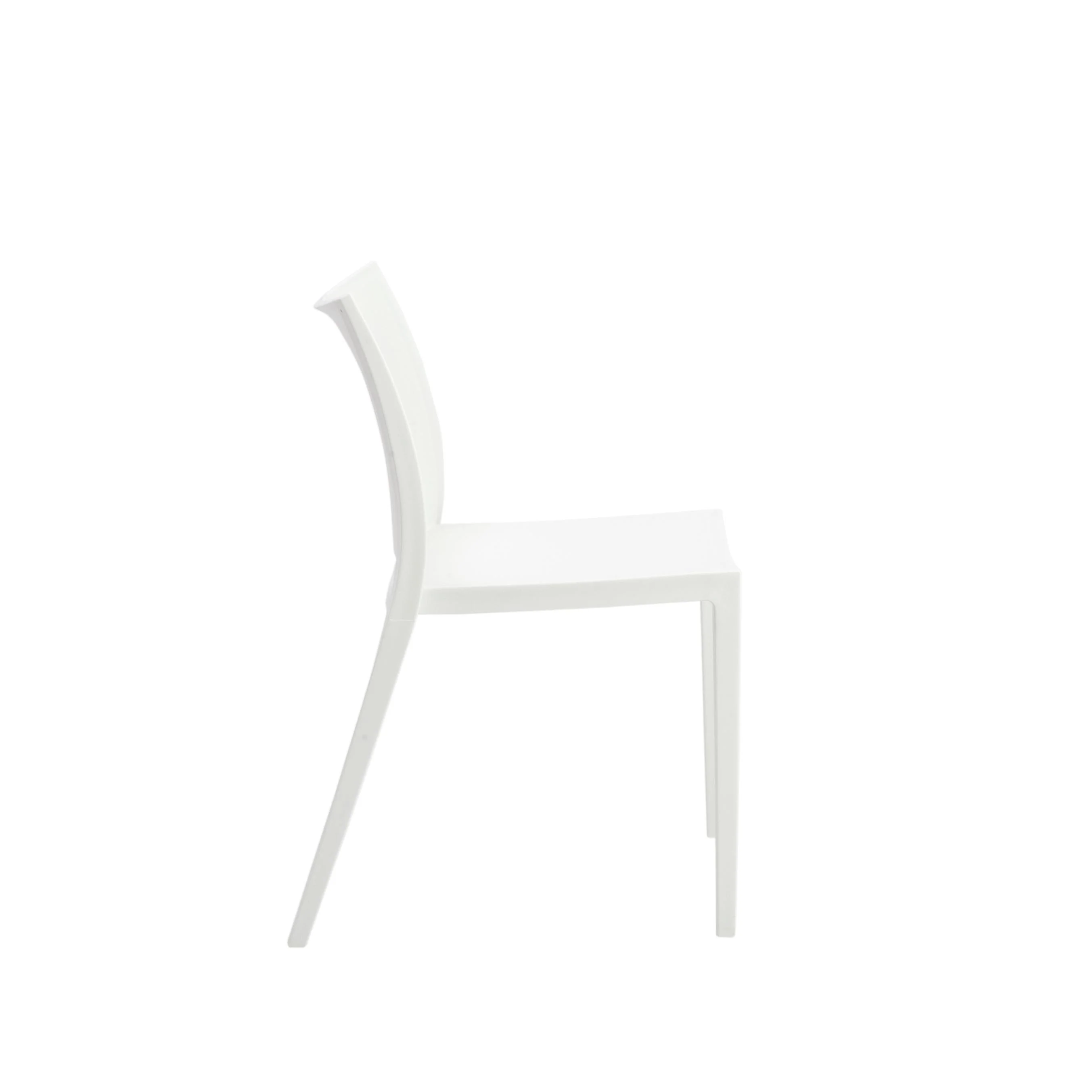 LESLIE STACKING SIDE CHAIR IN WHITE - SET OF 2 - Frankwebs