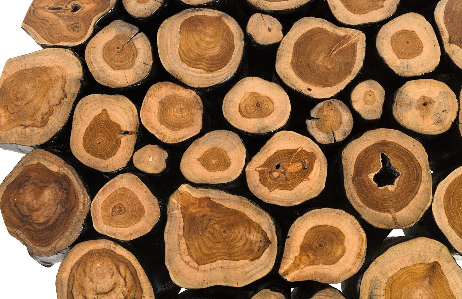 Boscage Coffee Table on Black Metal Legs, Round - Frankwebs