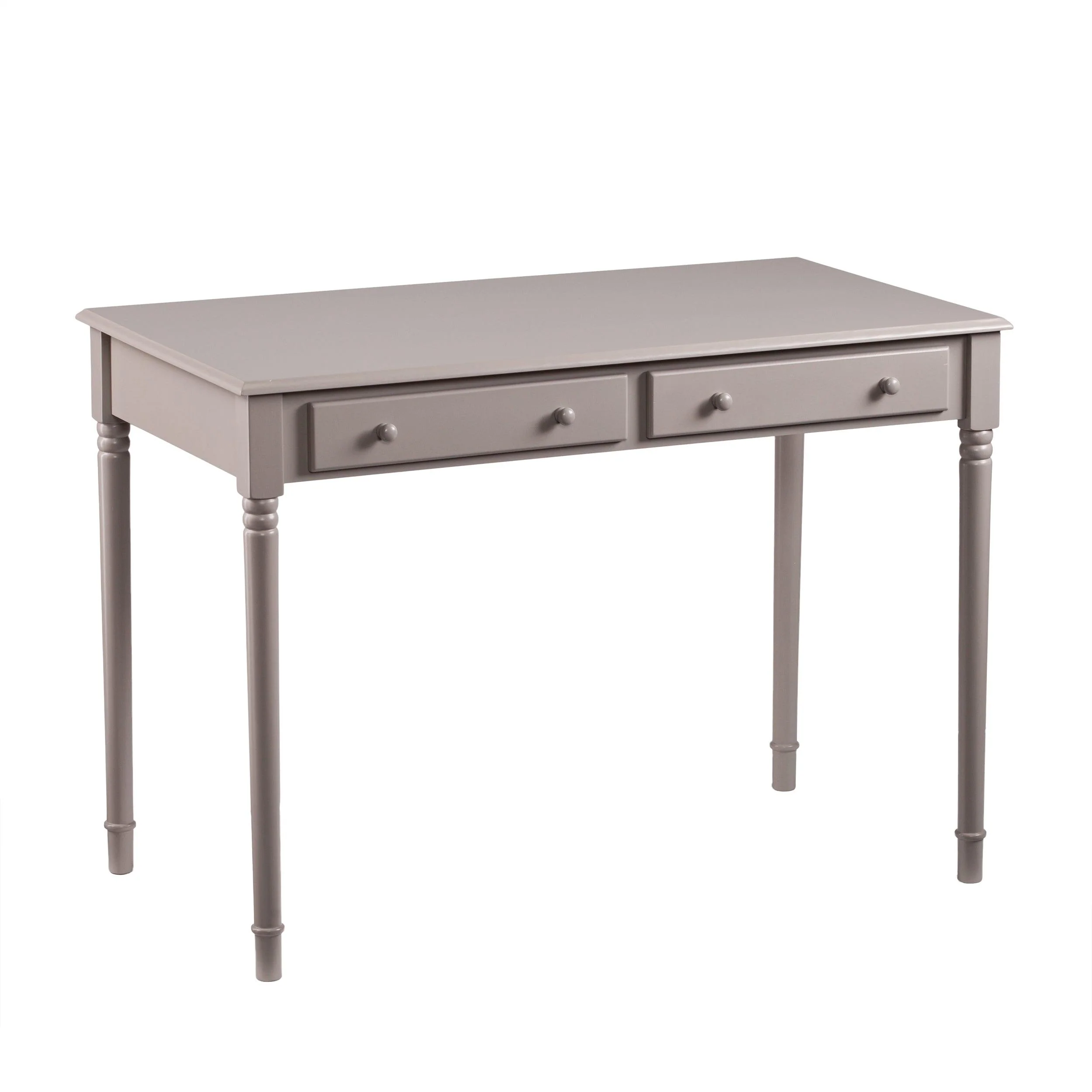 Janice 2-Drawer Writing Desk - Gray - Frankwebs