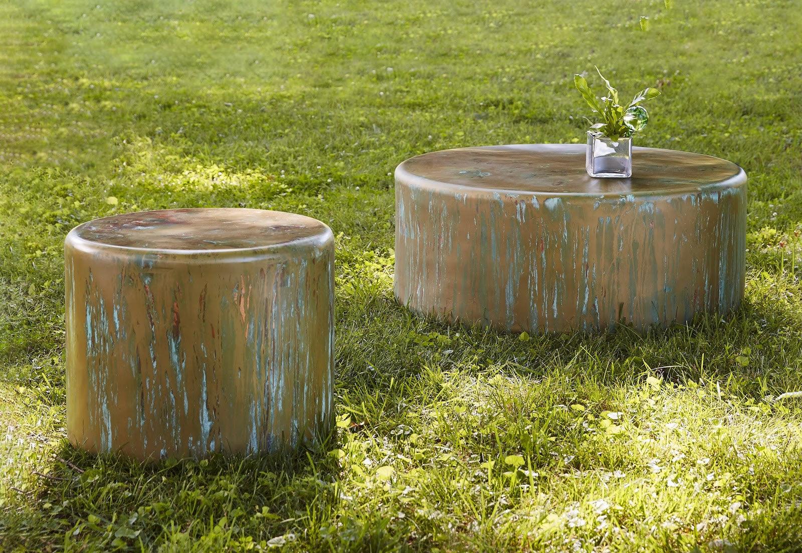 Button Coffee Table, Lichen Finish - Frankwebs