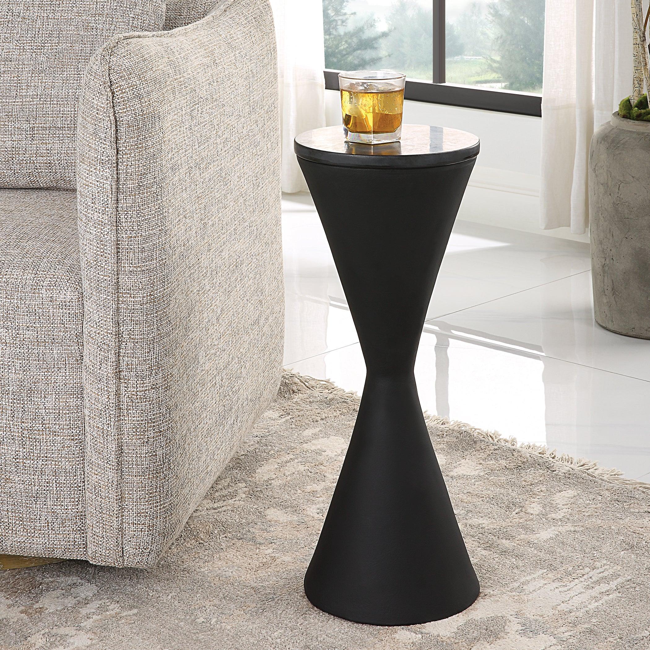 Time's Up Hourglass Shaped Drink Table - Frankwebs