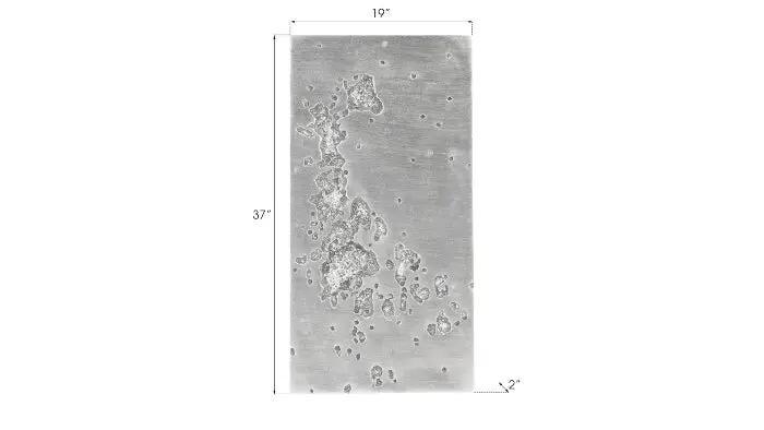 SPLOTCH DENSE SILVER WALL ART - Frankwebs