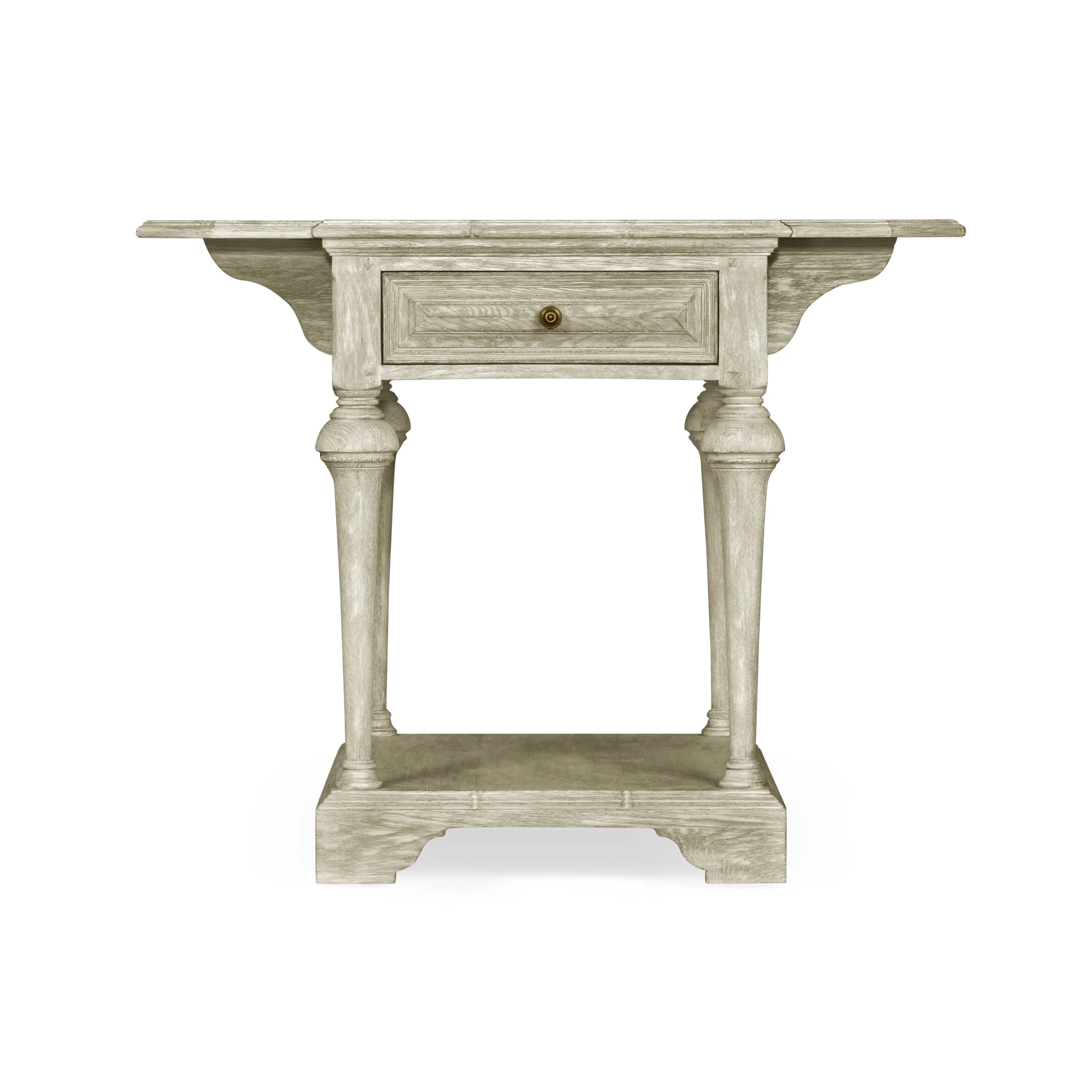 Traditional Accents Elizabethan Greyed Oak Pembroke Table - Frankwebs