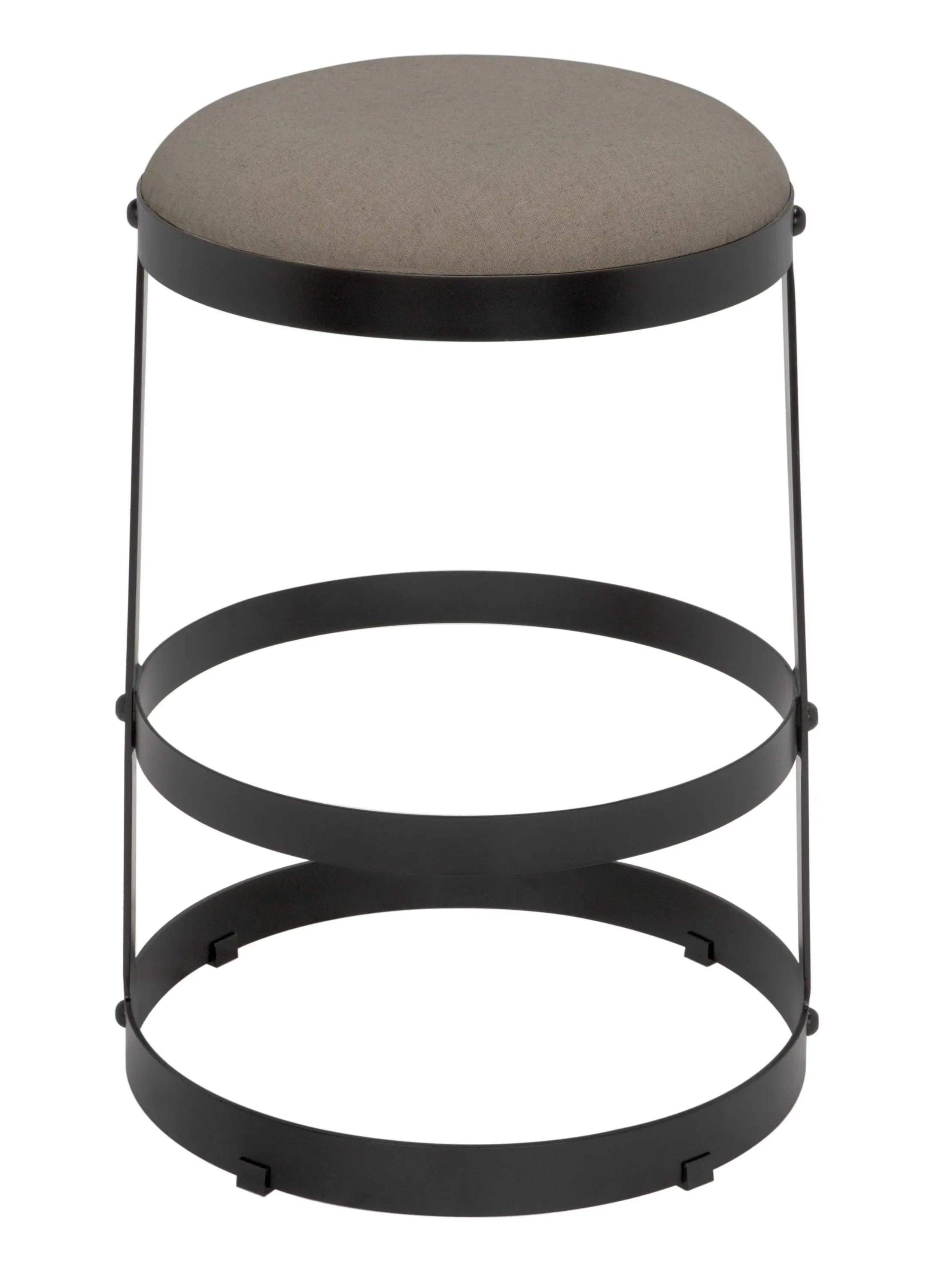 Dior Counter Stool, Black Steel - Frankwebs