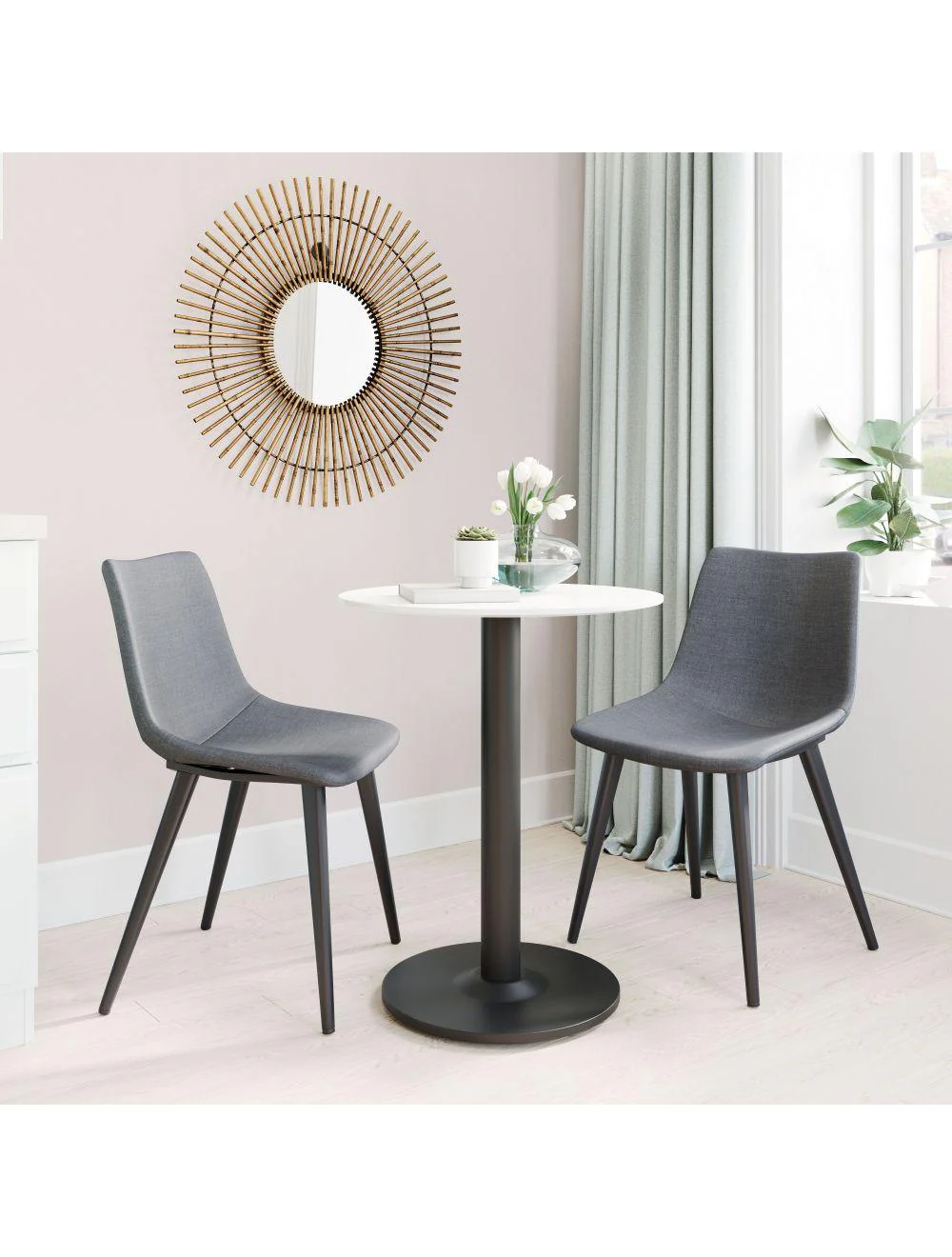 Daniel Dining Chair (Set of 2) Gray - Frankwebs