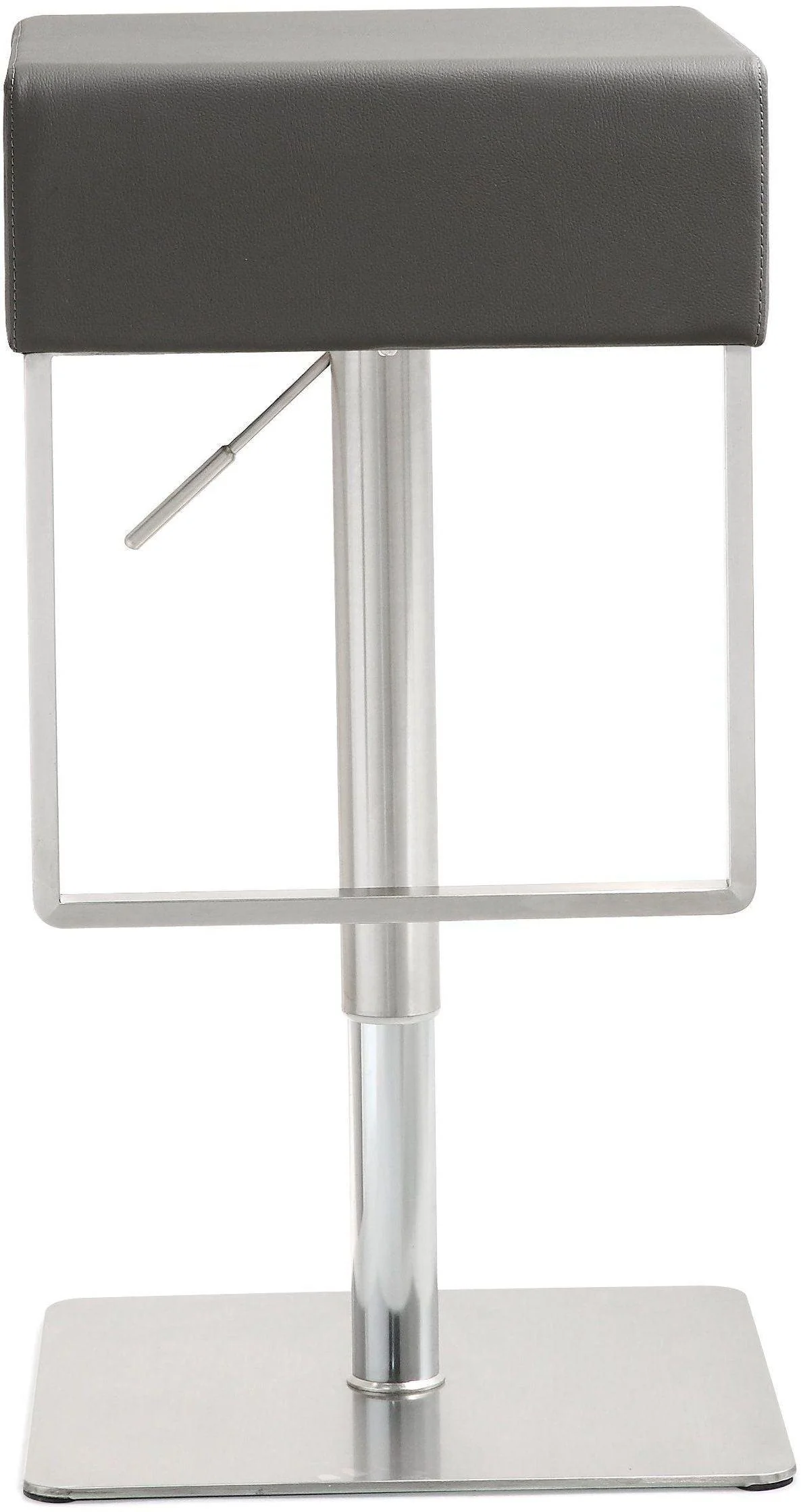 Seville Grey Stainless Adjustable Barstool - Frankwebs