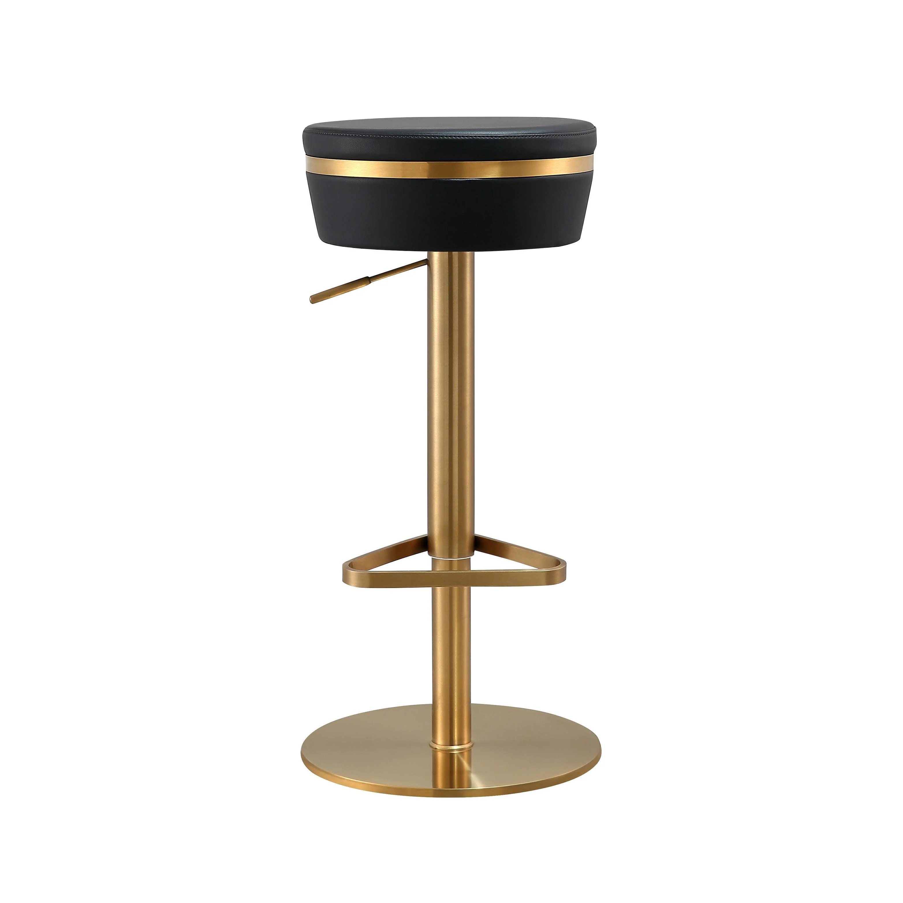 Astro Black and Gold Adjustable Stool - Frankwebs