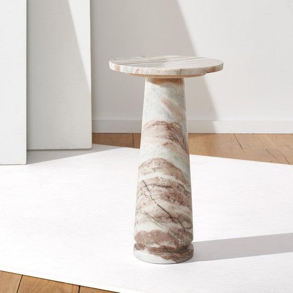 VALENTIA ROUND MARBLE ACCENT TABLE - Frankwebs