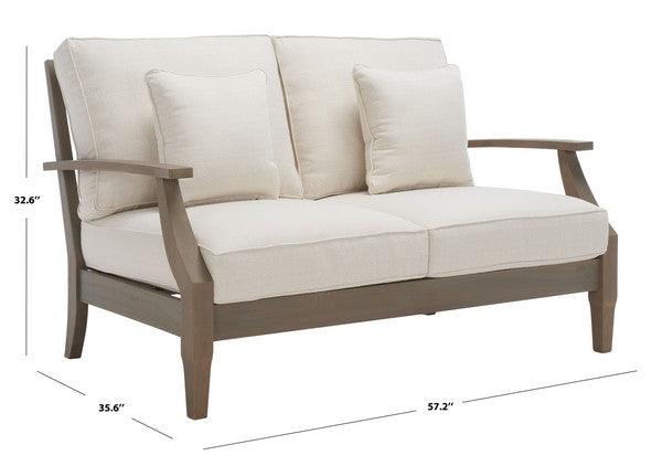 MARTINIQUE WOOD PATIO LOVESEAT - Frankwebs