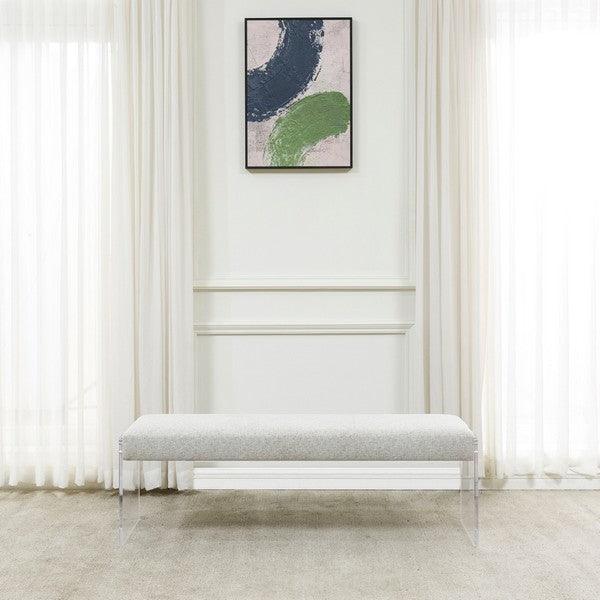 SARAROSE ACRYLIC LEG BENCH - Frankwebs