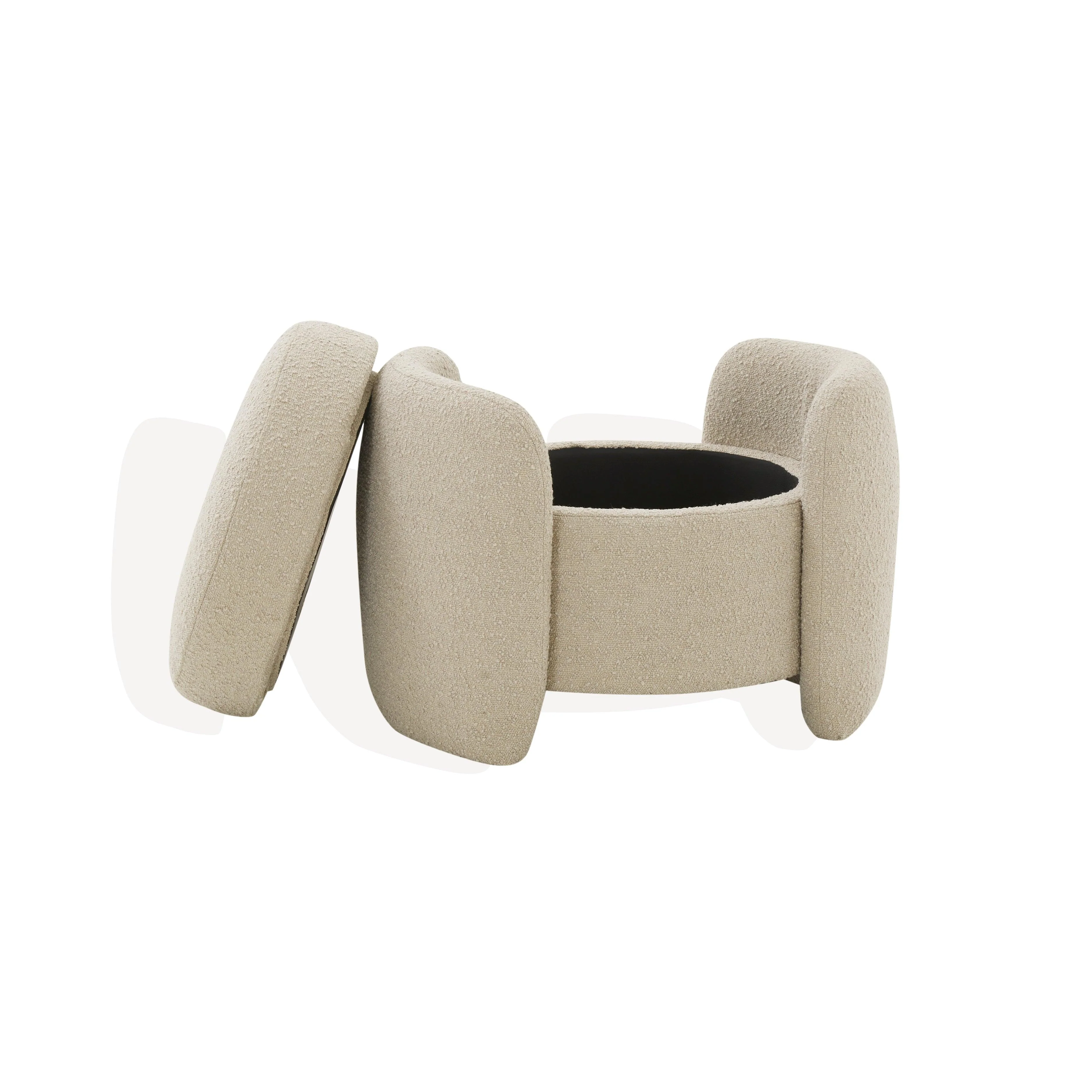 DANIANNA BOUCLE OTTOMAN - Frankwebs