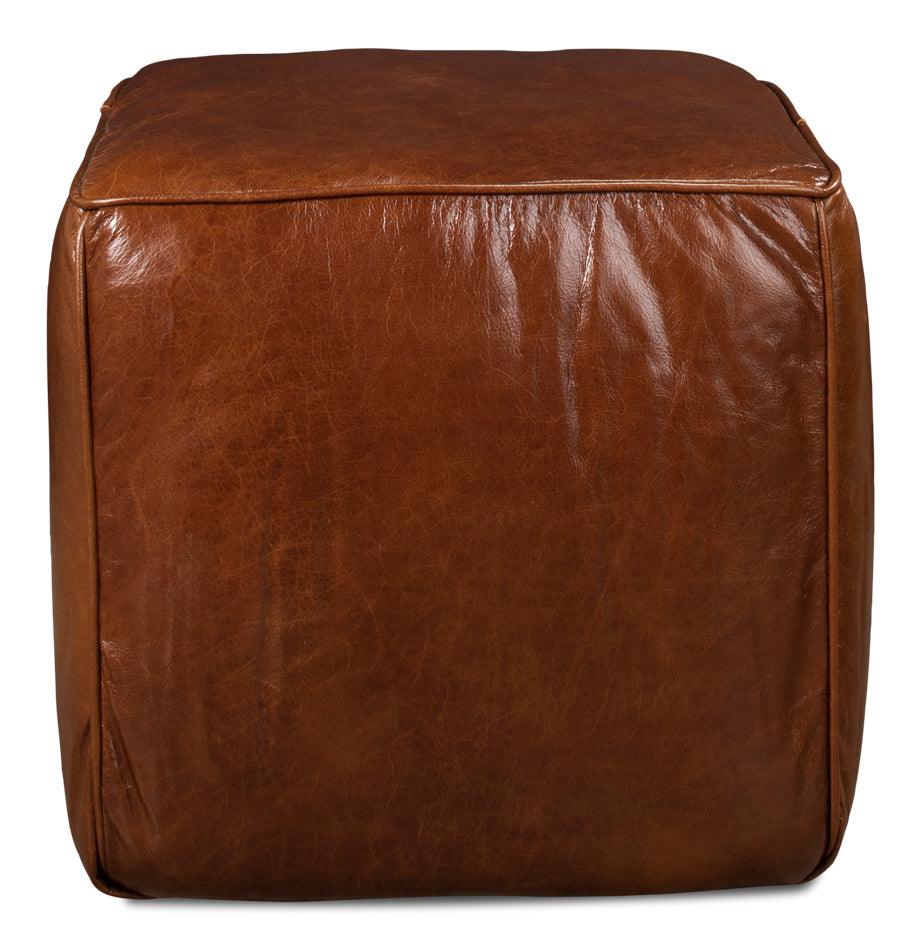 Leather Sitting Cube - Frankwebs
