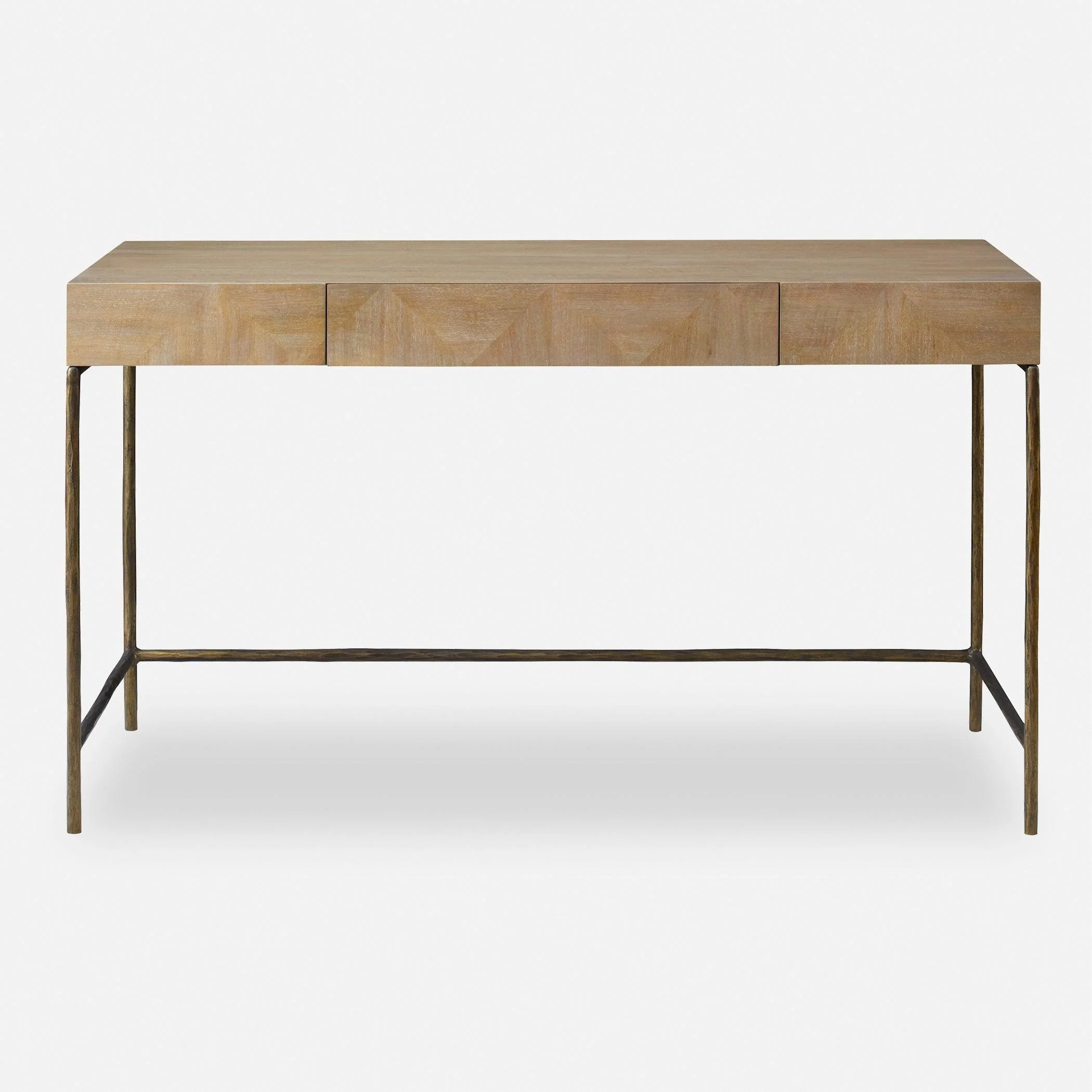 Aristotle Natuiral Wood Modern Desk - Frankwebs