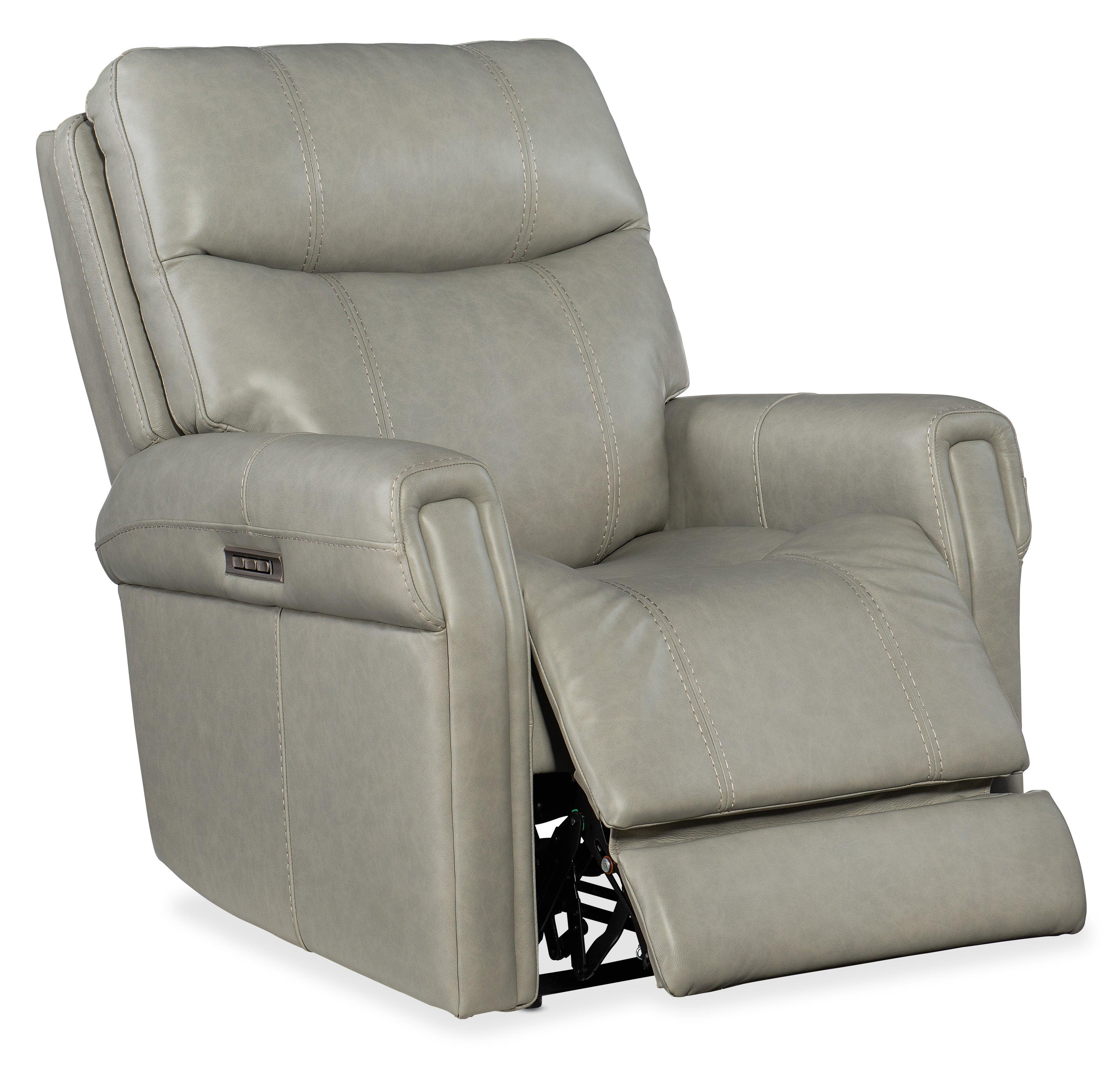 Carroll Power Recliner with Power Headrest and Lumbar - Frankwebs