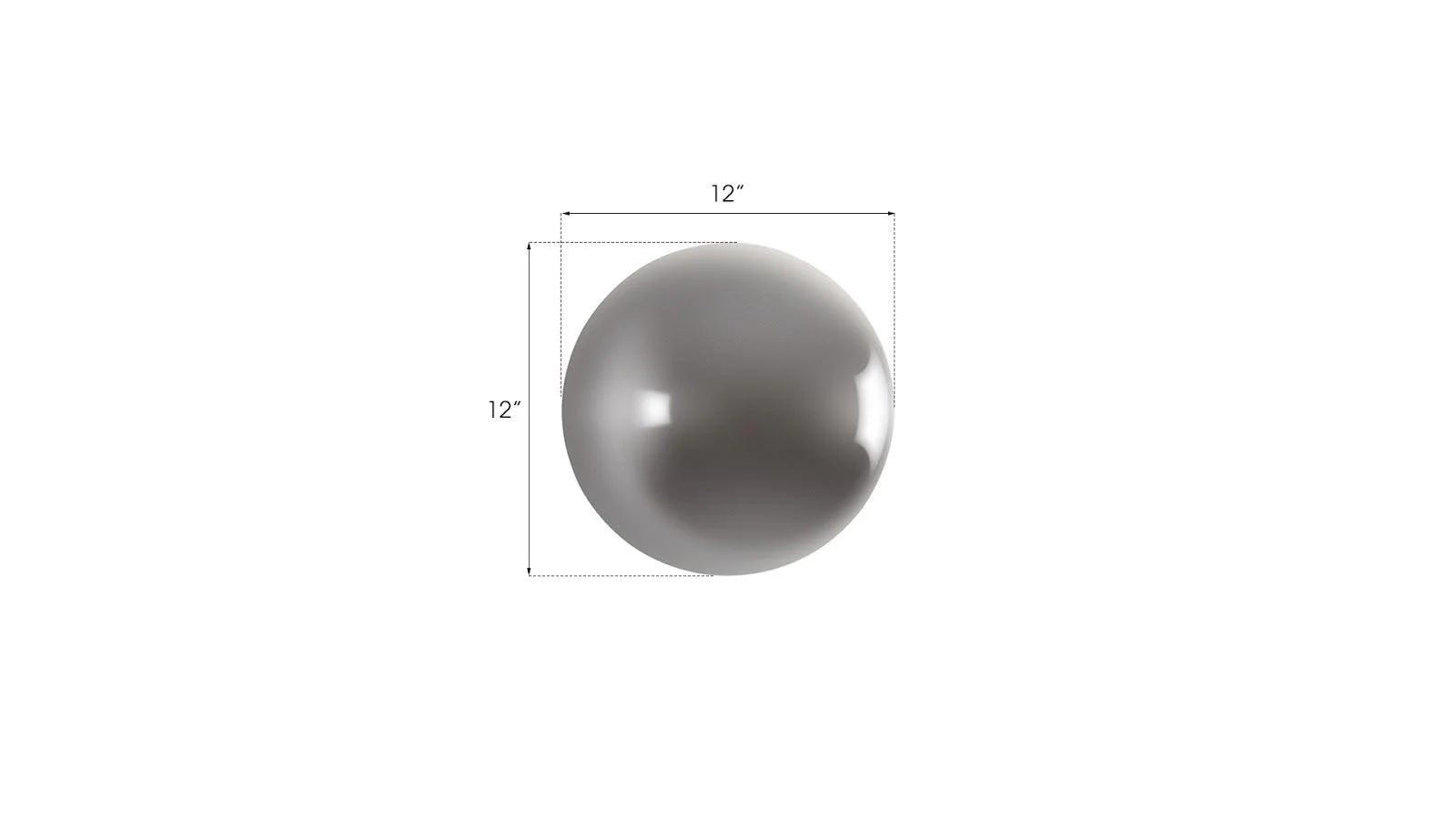 Ball on the Wall, Small, Polished Aluminum Finish - Frankwebs