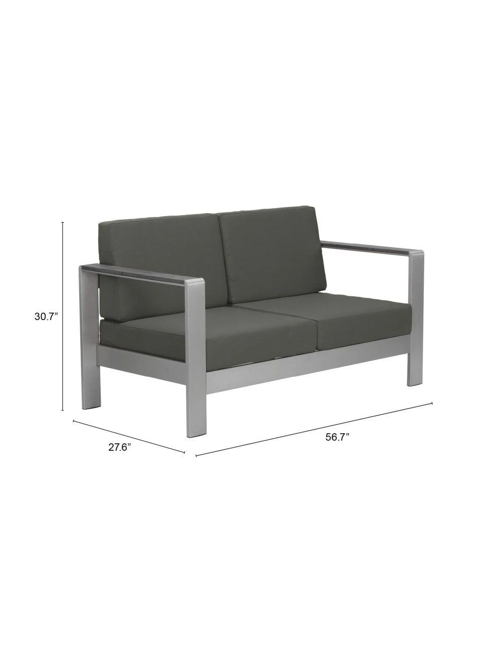 Cosmopolitan Sofa Gray - Frankwebs