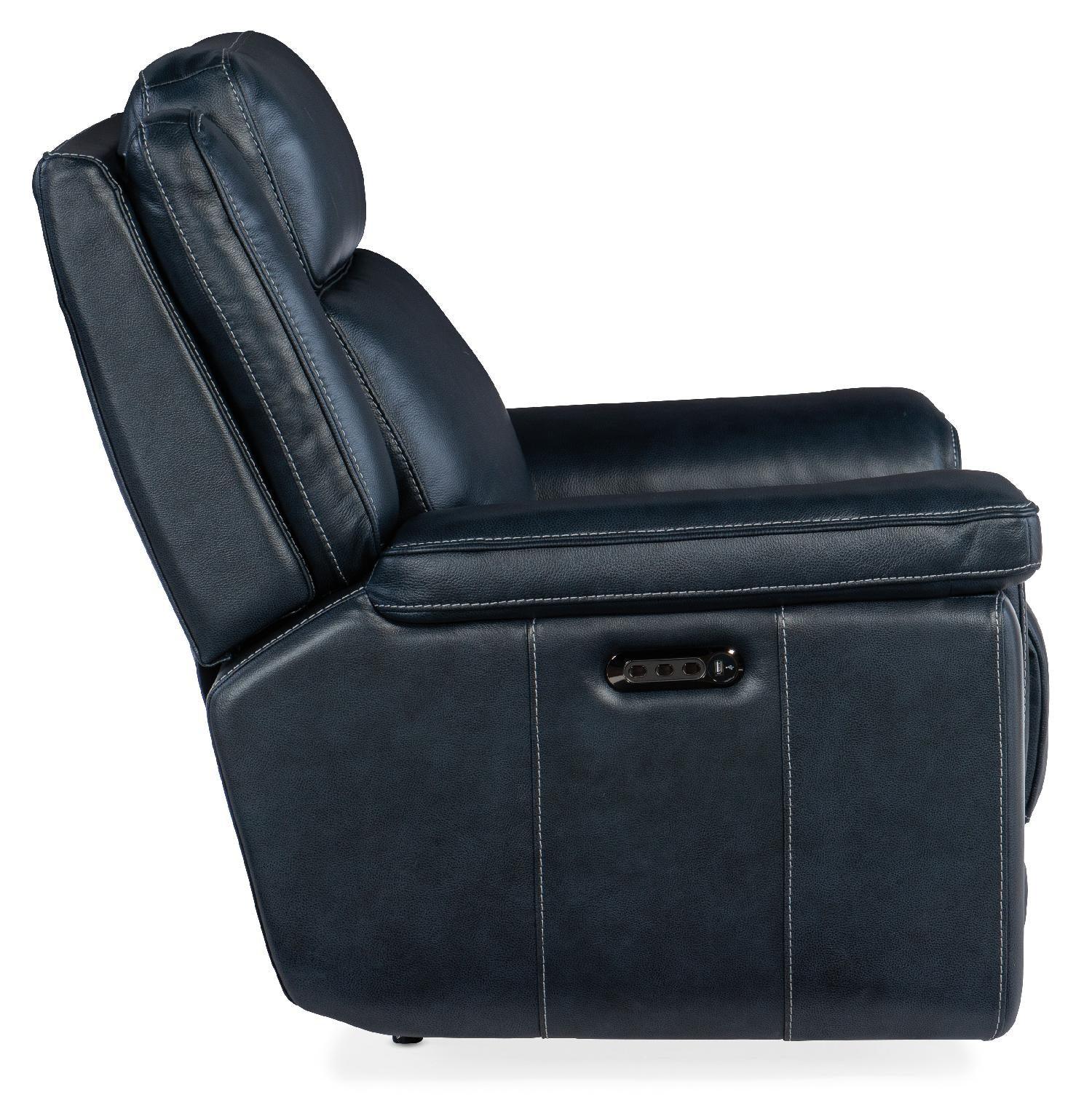 Montel Lay Flat Power Recliner with Power Headrest & Lumbar - Frankwebs