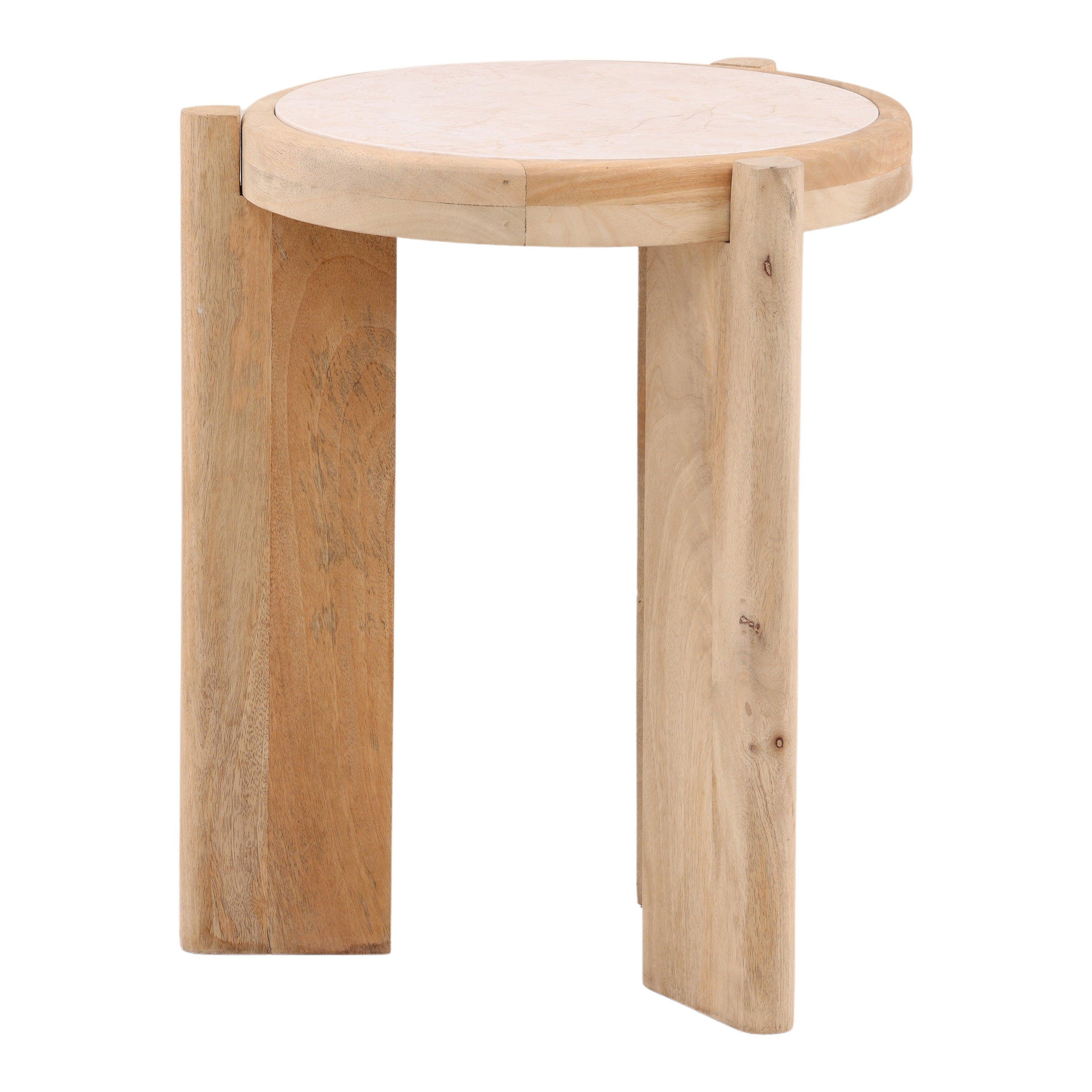 Taran Side Table Beige - Frankwebs