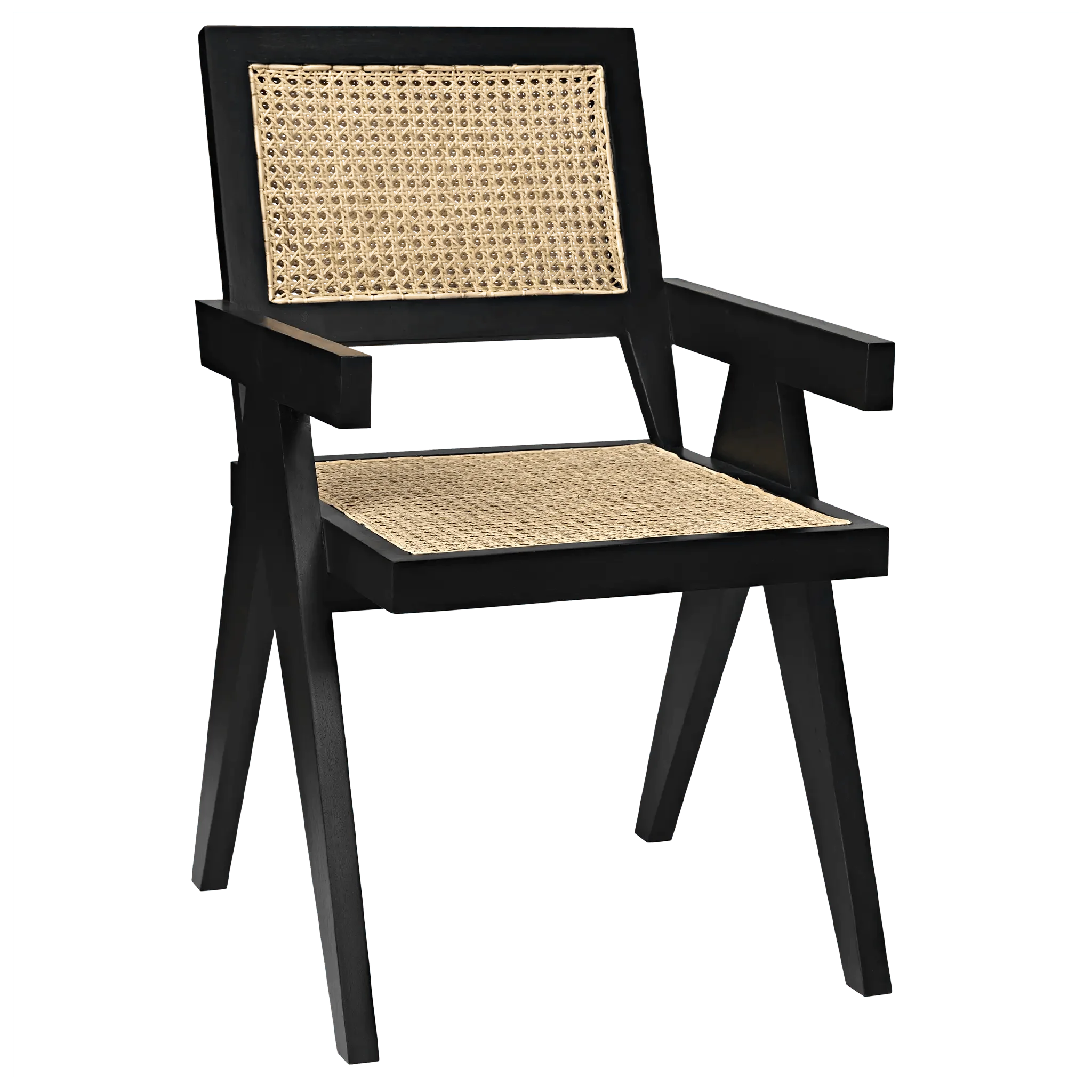 Jude Chair with Caning, Black - Frankwebs