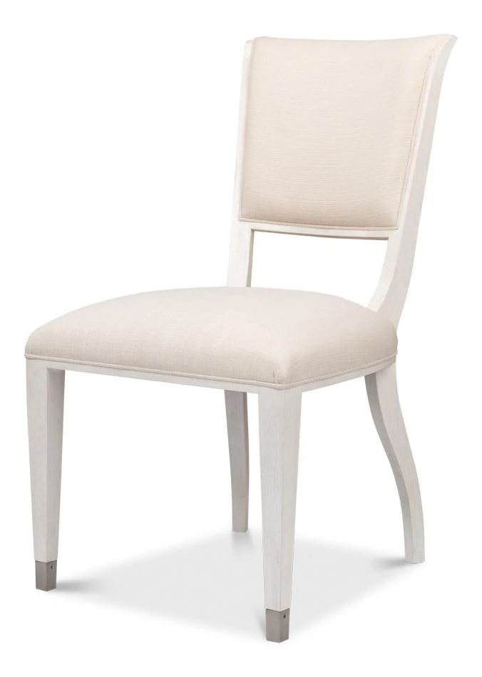 Elegant Dining Side Chair Working White - Set of 2 - Frankwebs