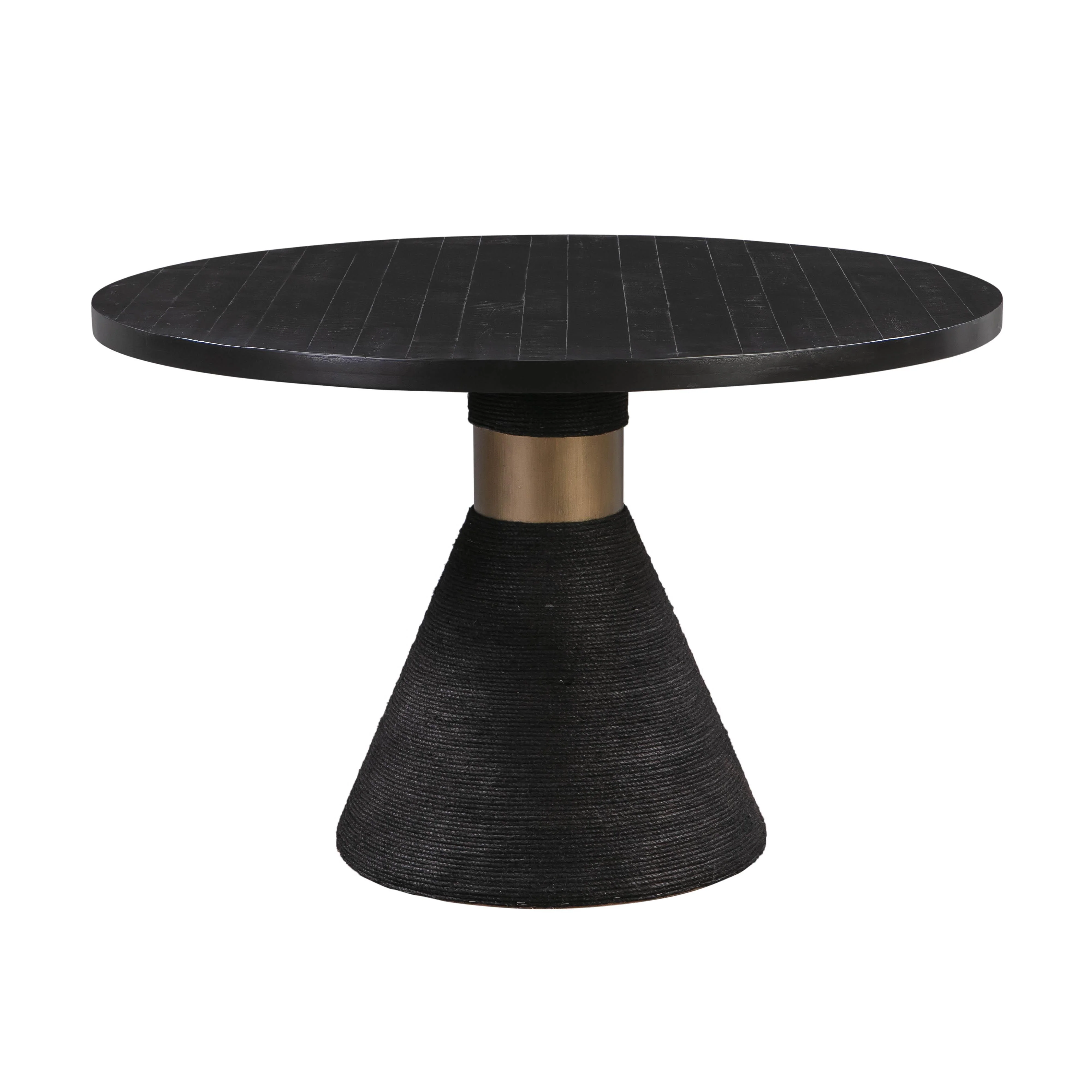 Rishi Black Rope Round Table - Frankwebs