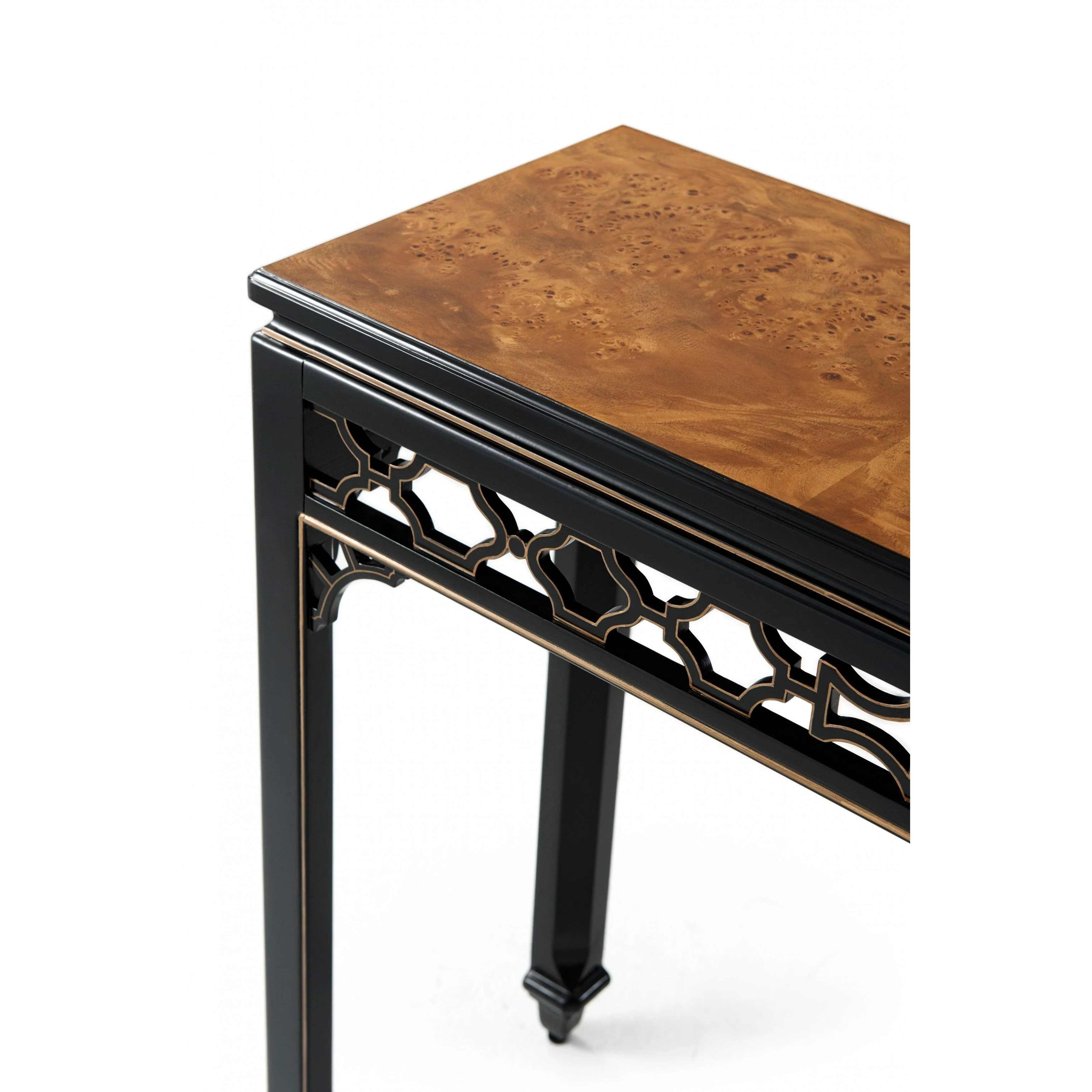 Long Hall Burl Console Table - Frankwebs