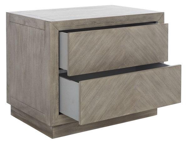 STEVE 2 DRAWER WOOD NIGHTSTAND - Frankwebs
