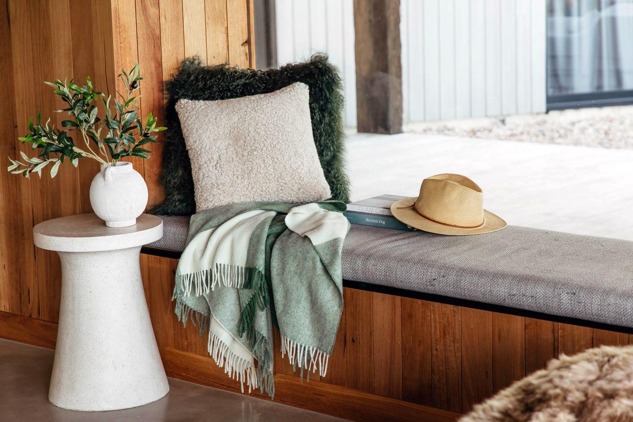 Hattavik Recycled Wool and Alpaca Plaid Throw - Frankwebs