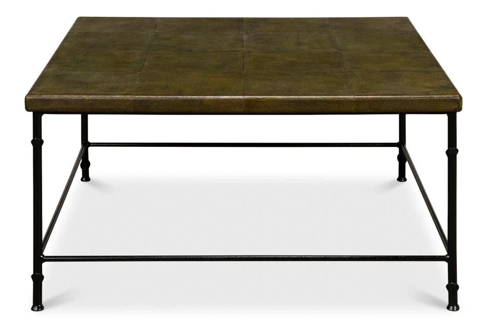 Shagreen Square Coffee Table - Leaf - Frankwebs