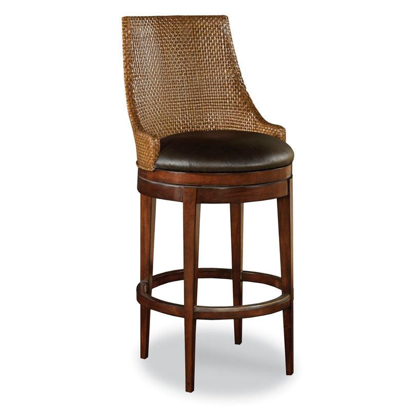 Woven Leather Counter Stool - Frankwebs