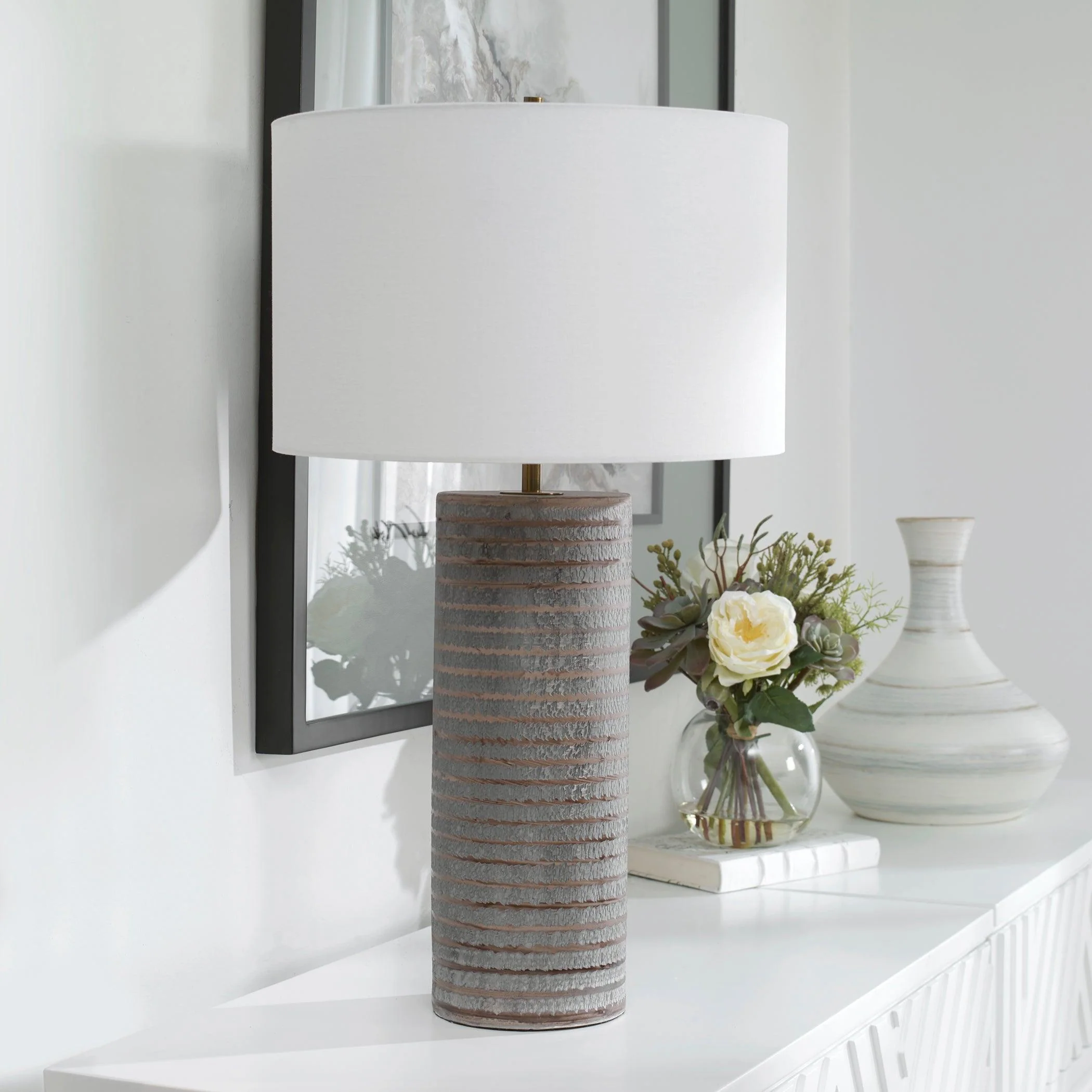MONOLITH GRAY TABLE LAMP - Frankwebs