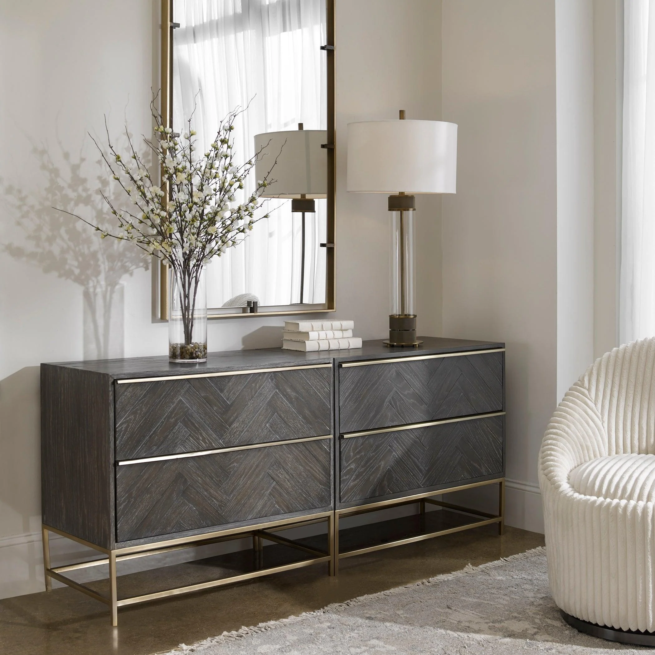 ARMISTEAD DARK WALNUT DRAWER CHEST - Frankwebs