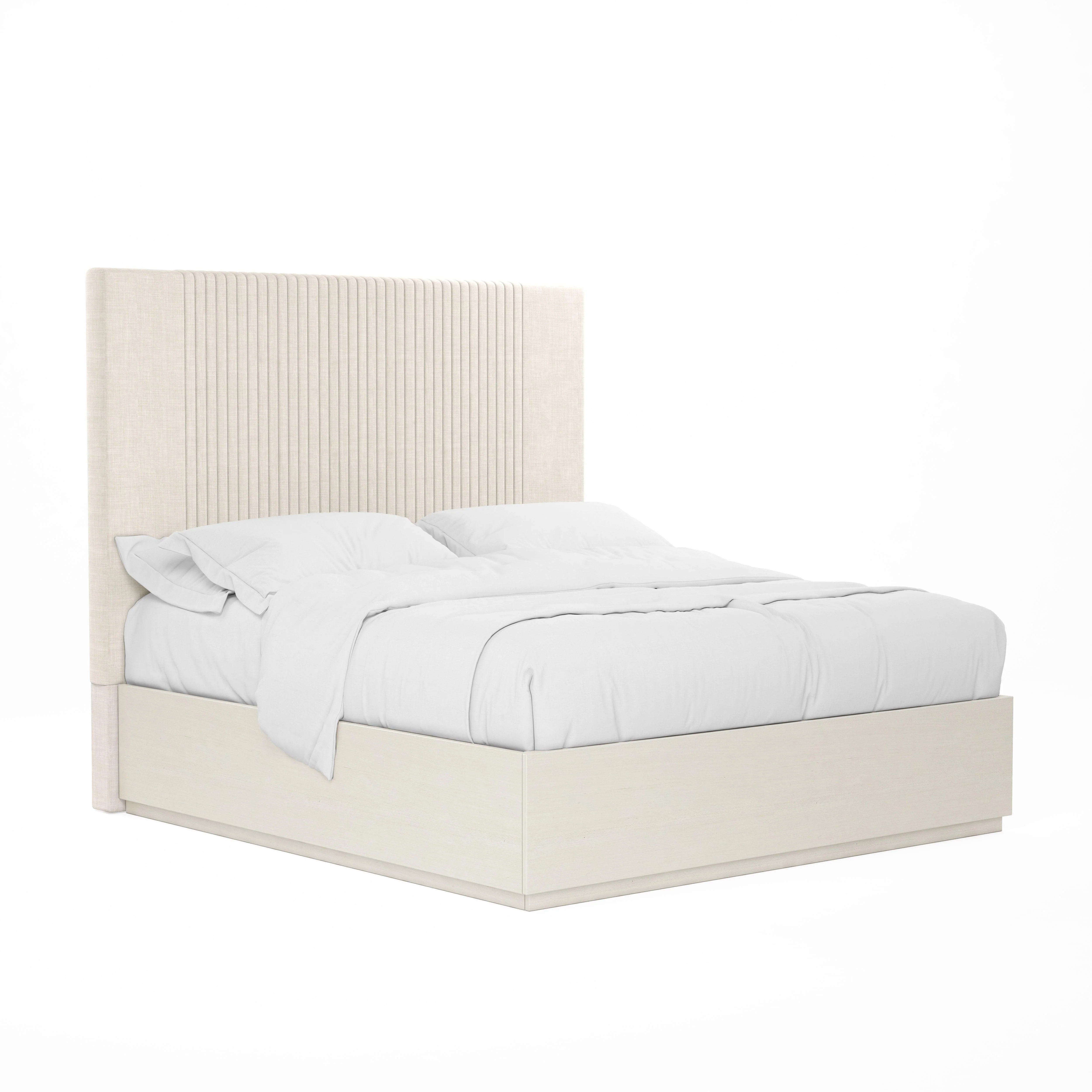 Blanc Upholstered Panel Bed - Frankwebs