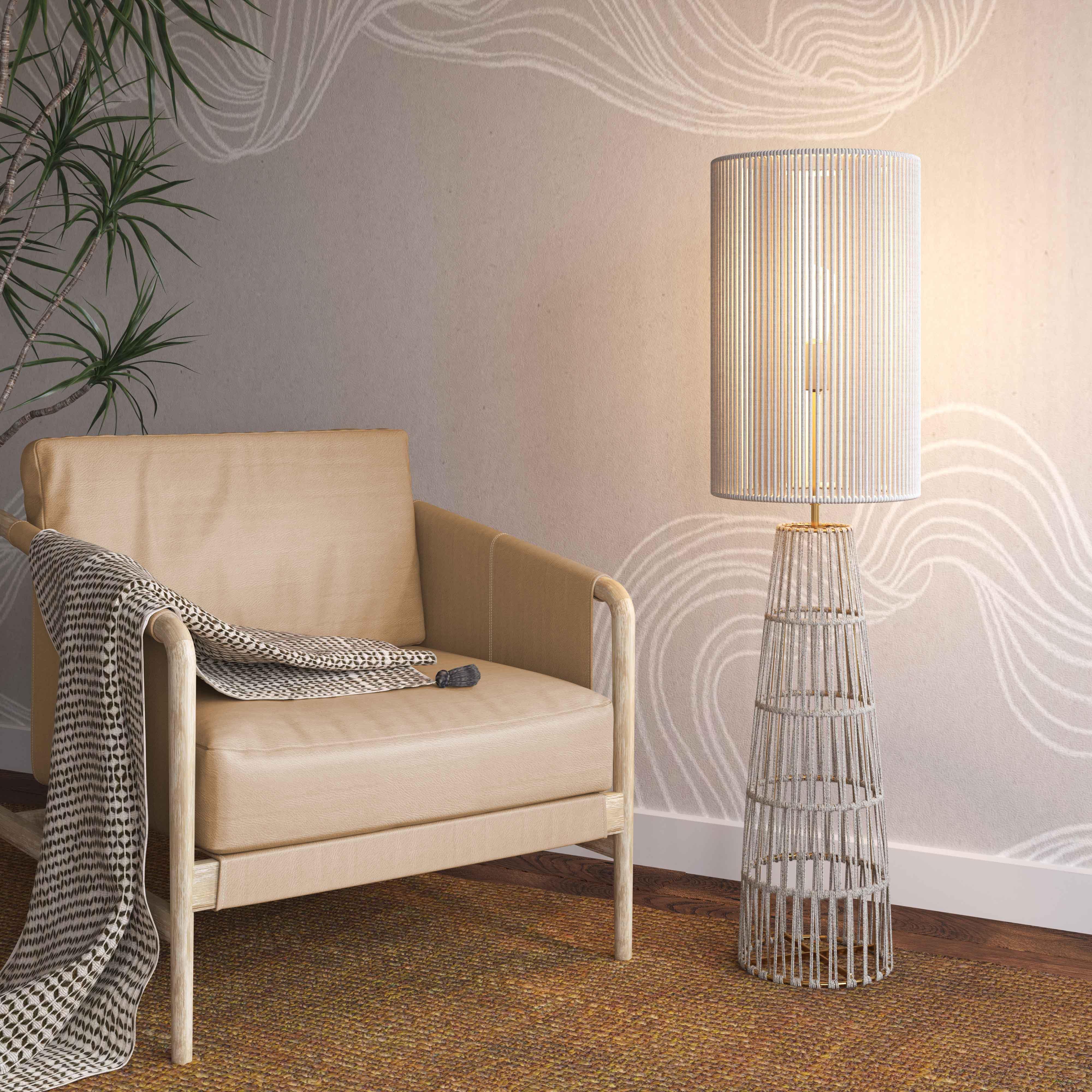 Beam Cream Natural Jute Floor Lamp - Frankwebs