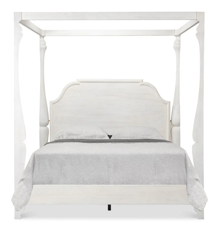 Madeline Bungalow Bed King Bungalow Wht - Frankwebs