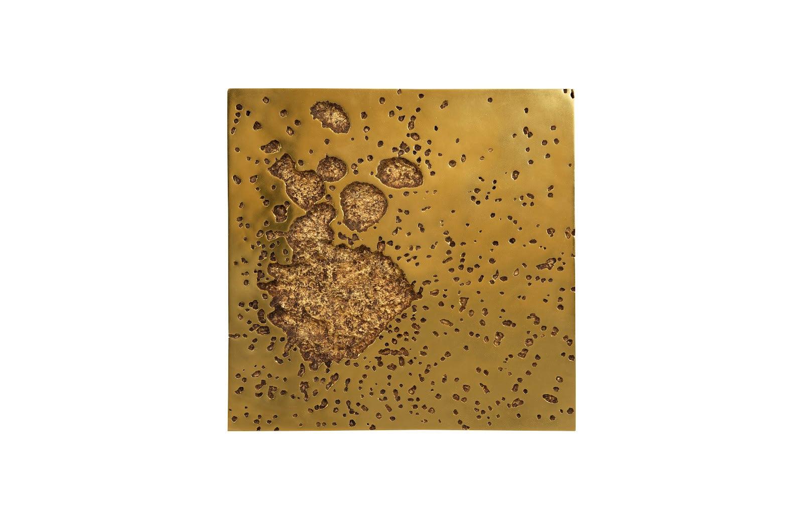 Splotch Wall Art, Square, Gold Leaf - Frankwebs