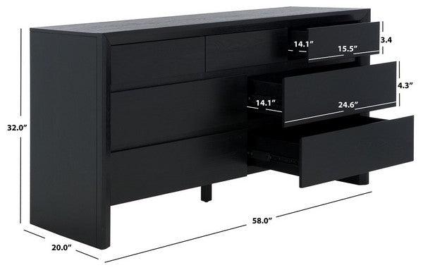 DARNELL WOOD 7 DRAWER DRESSER - Frankwebs
