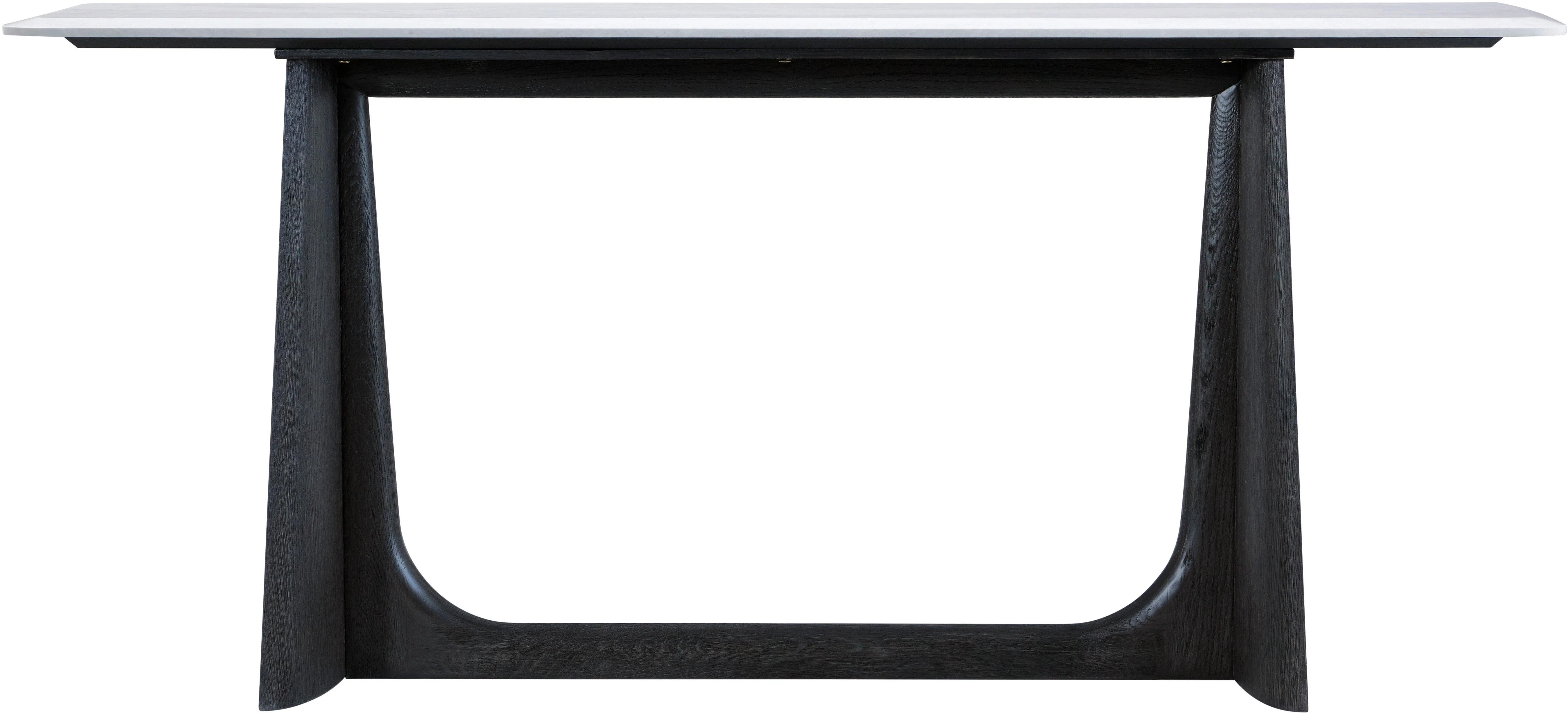 Repose Wooden Console Table Marble Top - Frankwebs