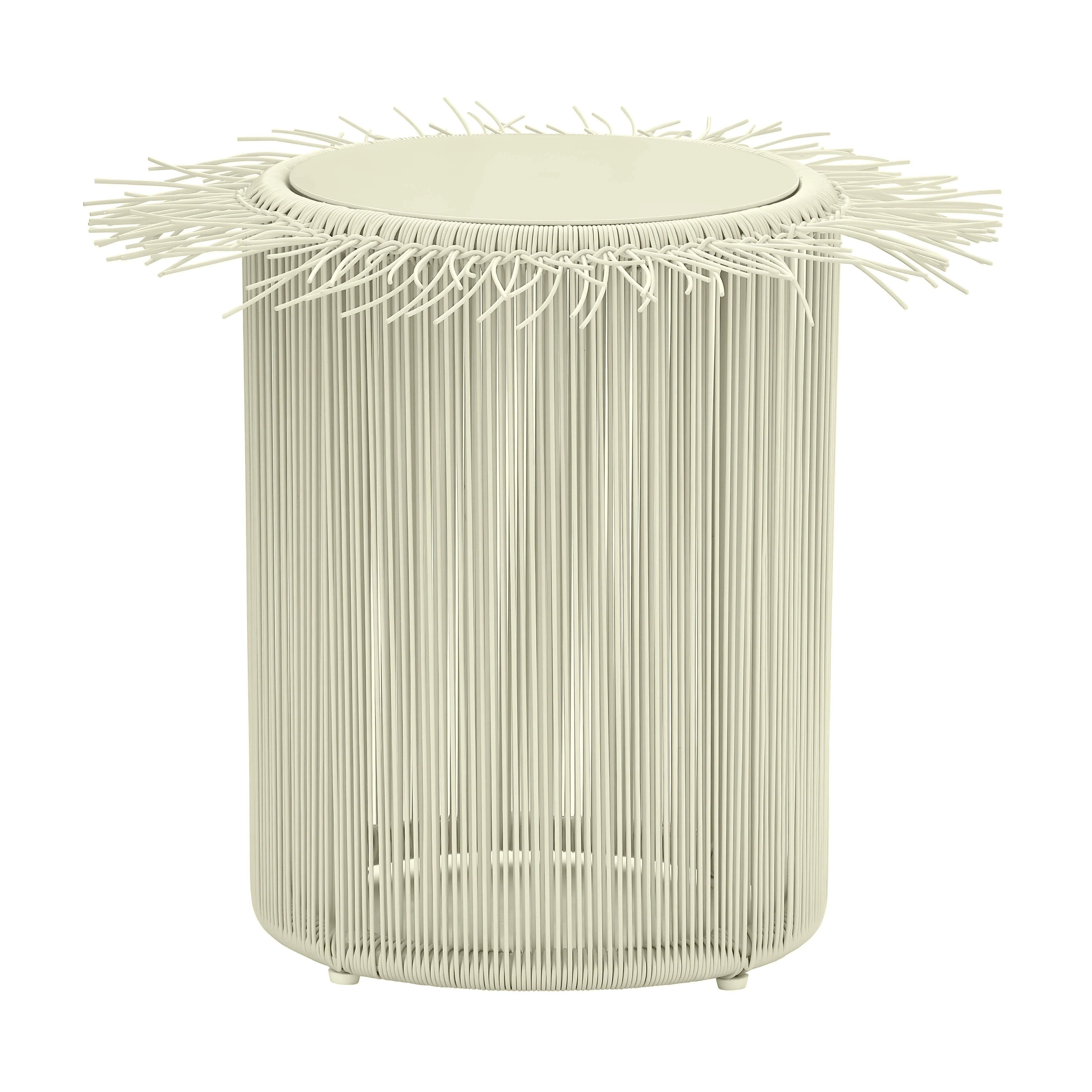 Rafa Cream Outdoor Side Table - Frankwebs